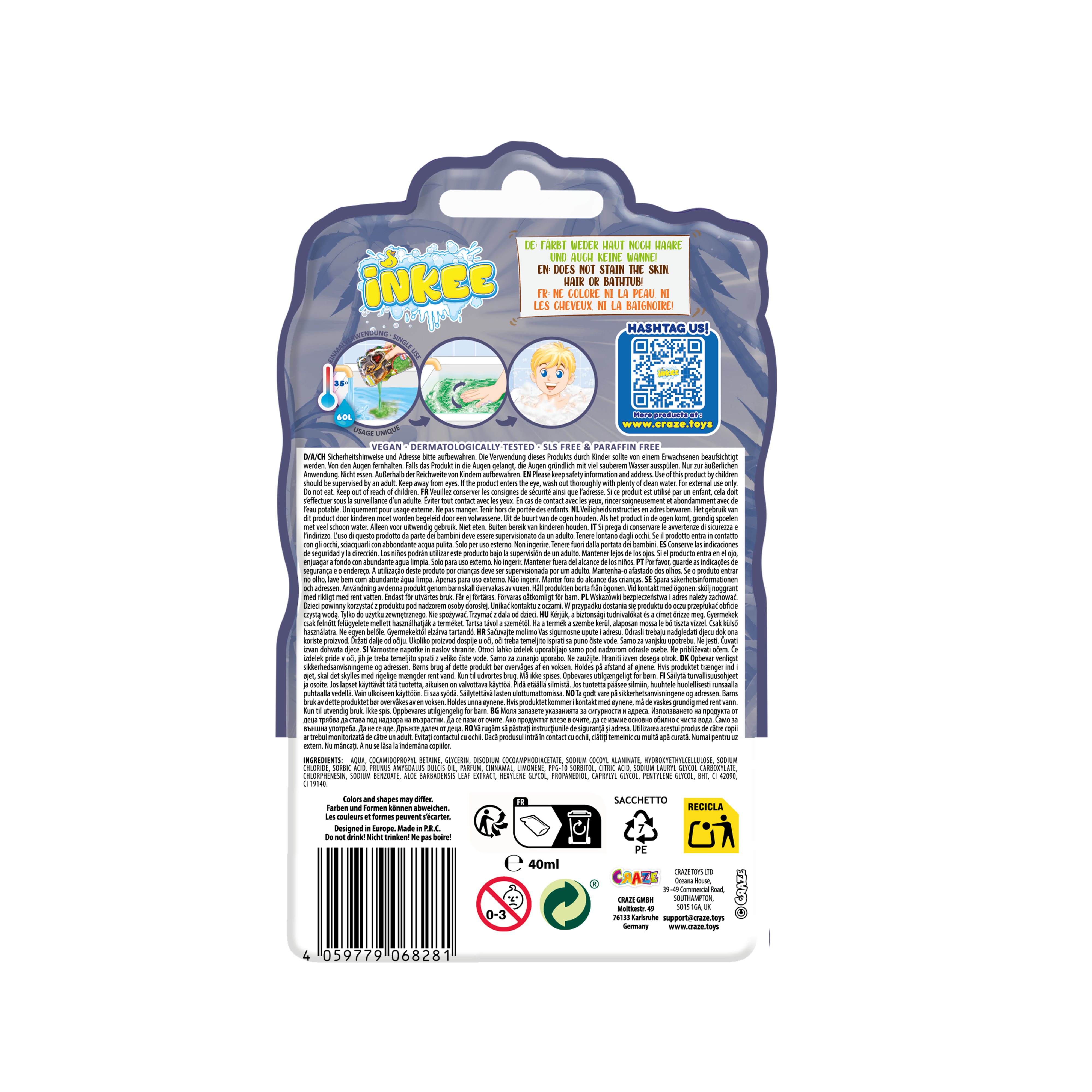 INKEE - Bubble Bath Dinorex