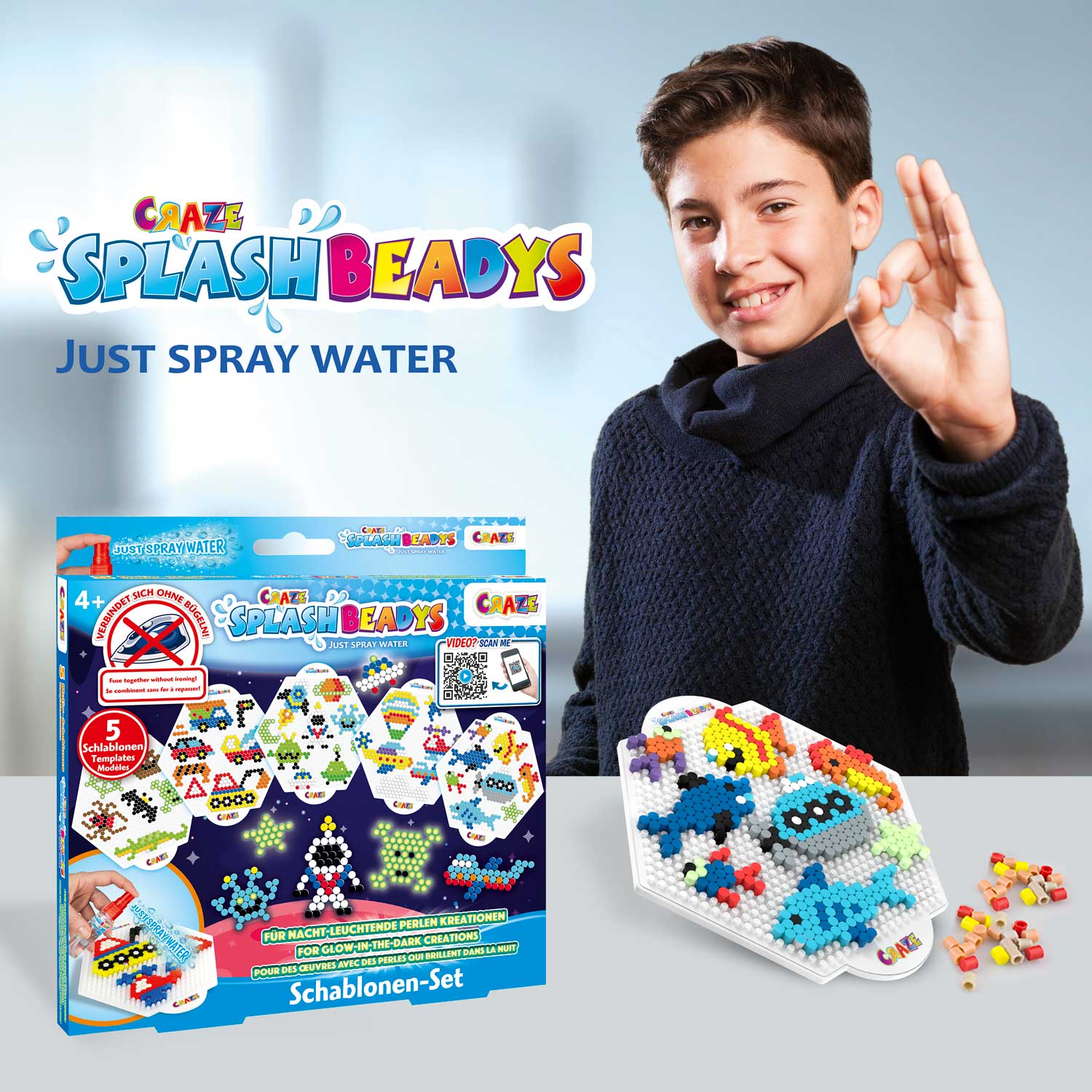 SPLASH BEADYS - Schablonen-Set  Boys