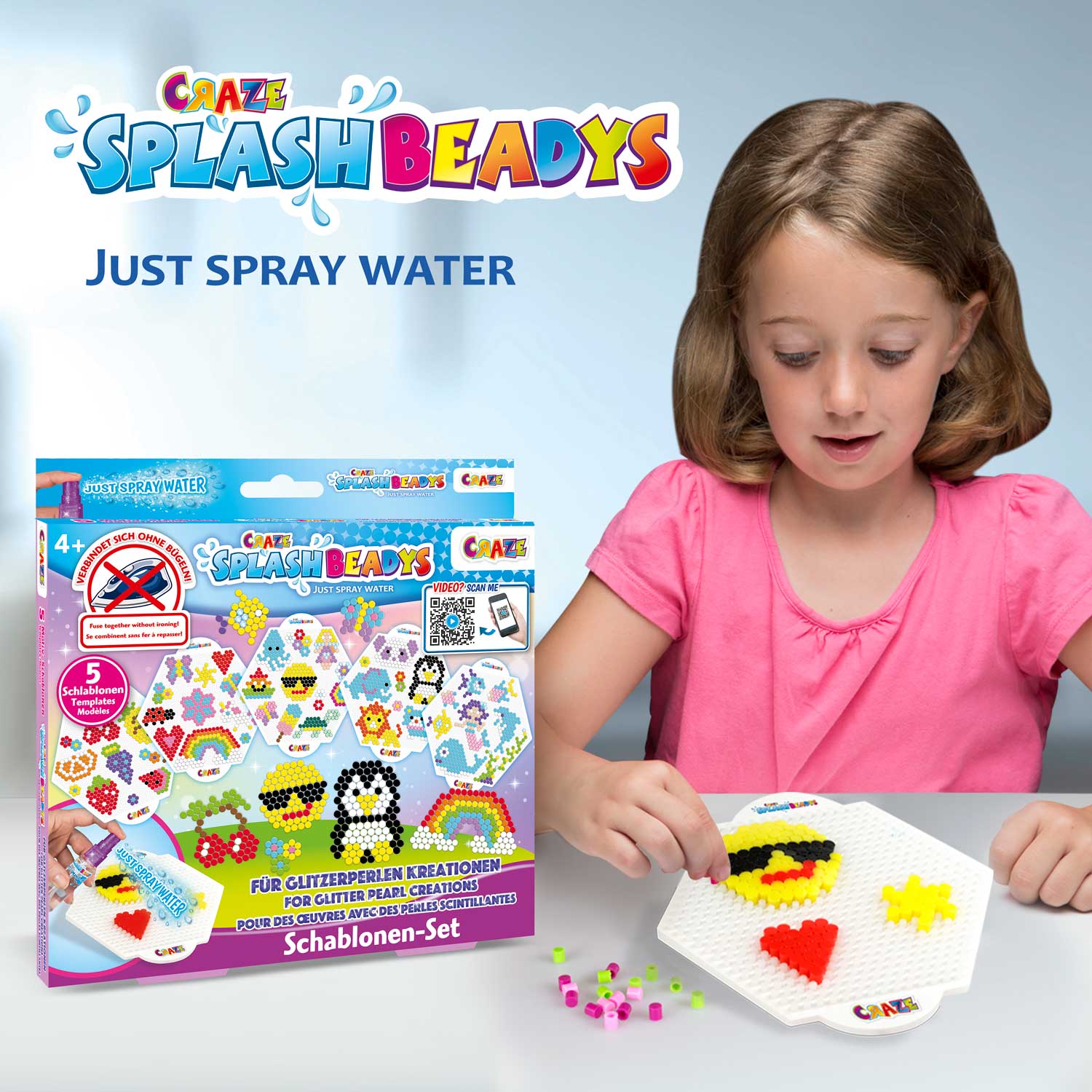 SPLASH BEADYS - Schablonen-Set Girls