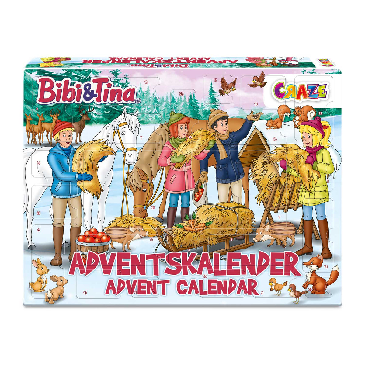 Bibi & Tina Adventskalender für Kinder – 24 Überraschungen mit Figuren & Accessoires | CRAZE
