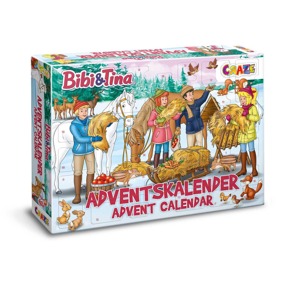 Bibi & Tina Adventskalender für Kinder – 24 Überraschungen mit Figuren & Accessoires | CRAZE
