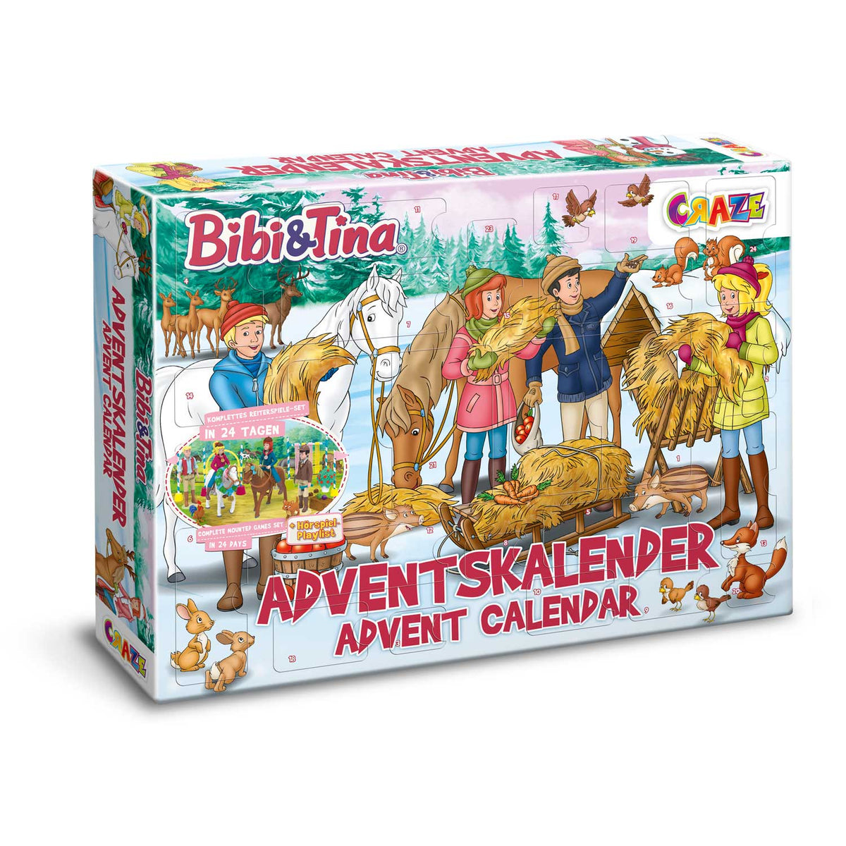 Bibi & Tina Adventskalender für Kinder – 24 Überraschungen mit Figuren & Accessoires | CRAZE