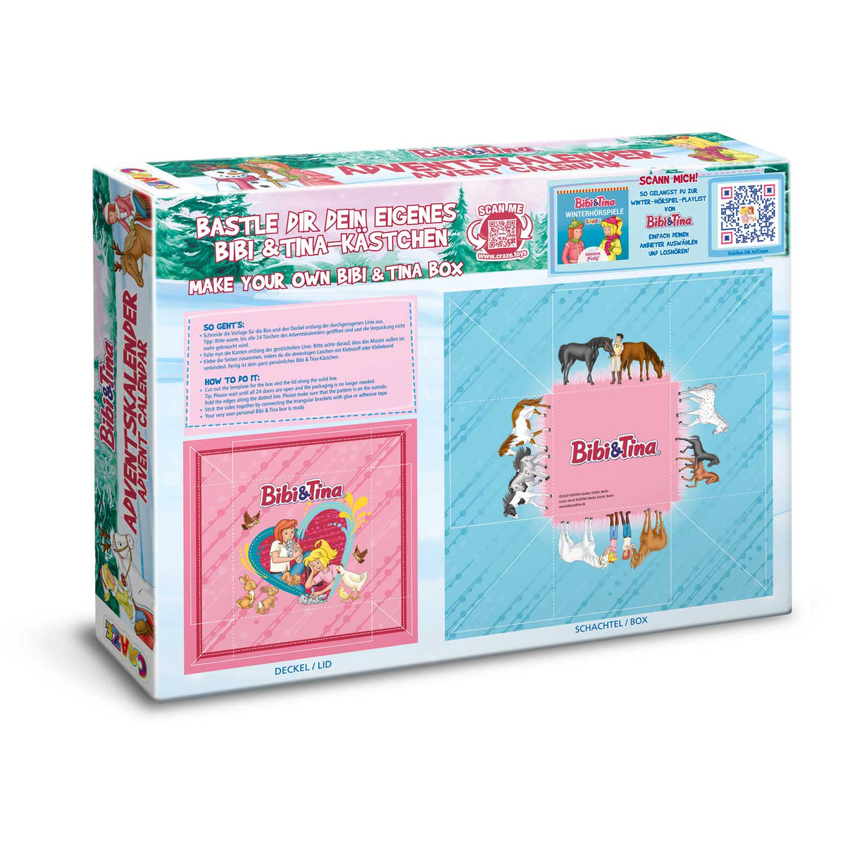 Bibi & Tina Adventskalender für Kinder – 24 Überraschungen mit Figuren & Accessoires | CRAZE