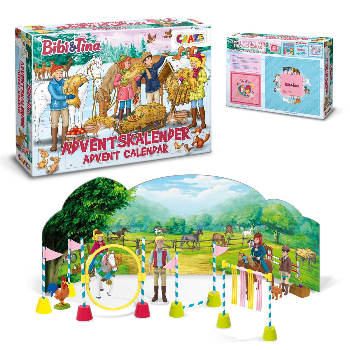Bibi & Tina Adventskalender für Kinder – 24 Überraschungen mit Figuren & Accessoires | CRAZE