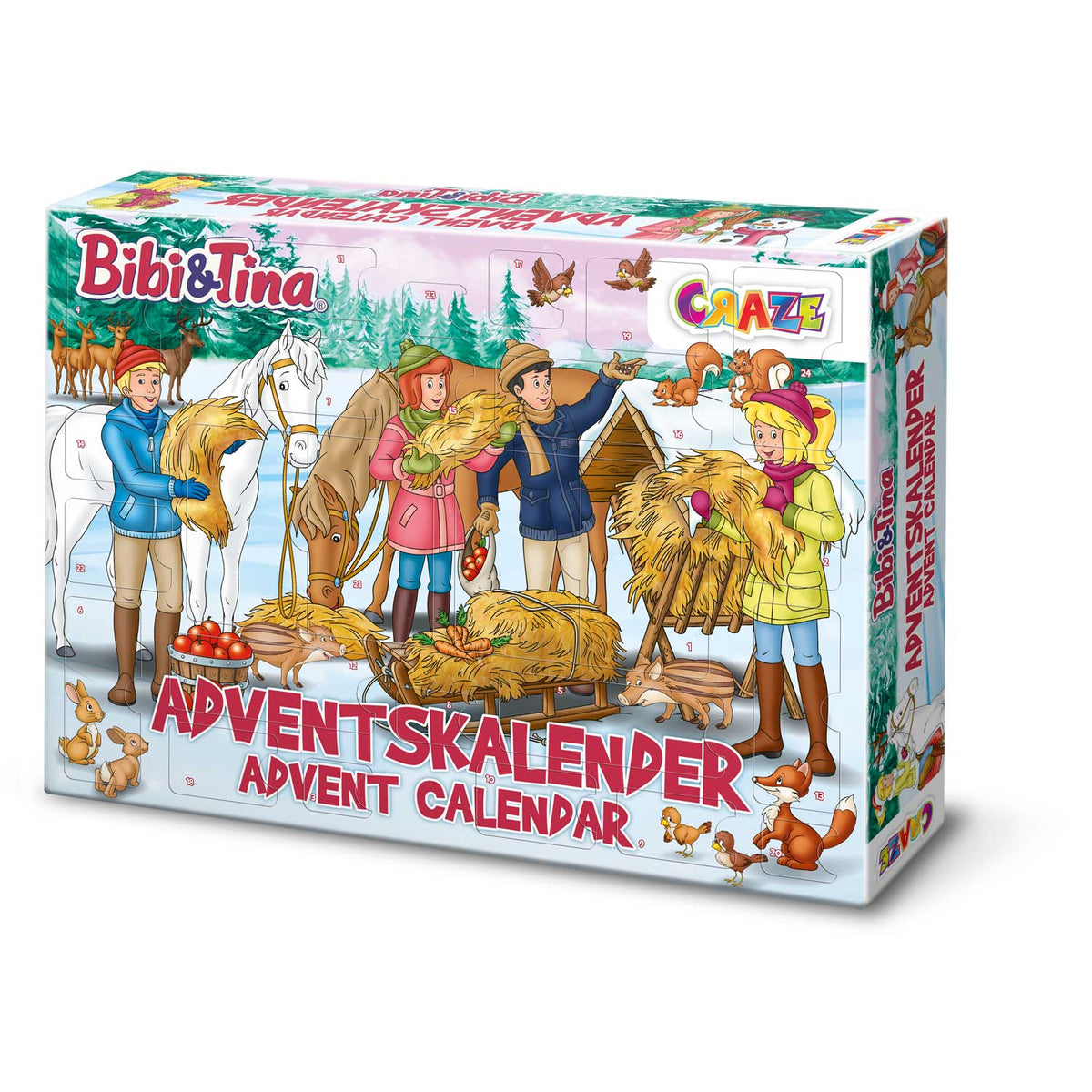 Bibi & Tina Adventskalender für Kinder – 24 Überraschungen mit Figuren & Accessoires | CRAZE