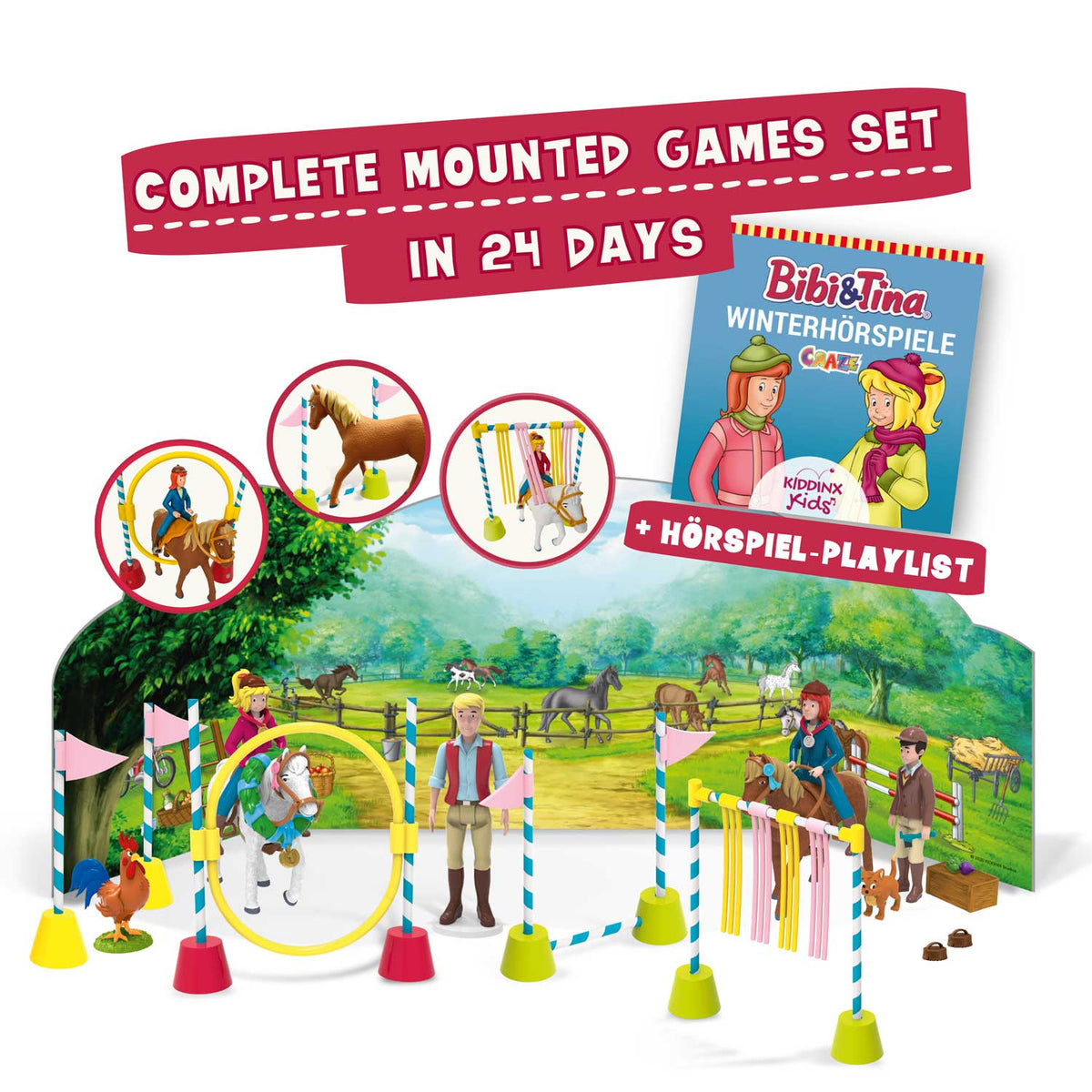 Bibi & Tina Adventskalender für Kinder – 24 Überraschungen mit Figuren & Accessoires | CRAZE