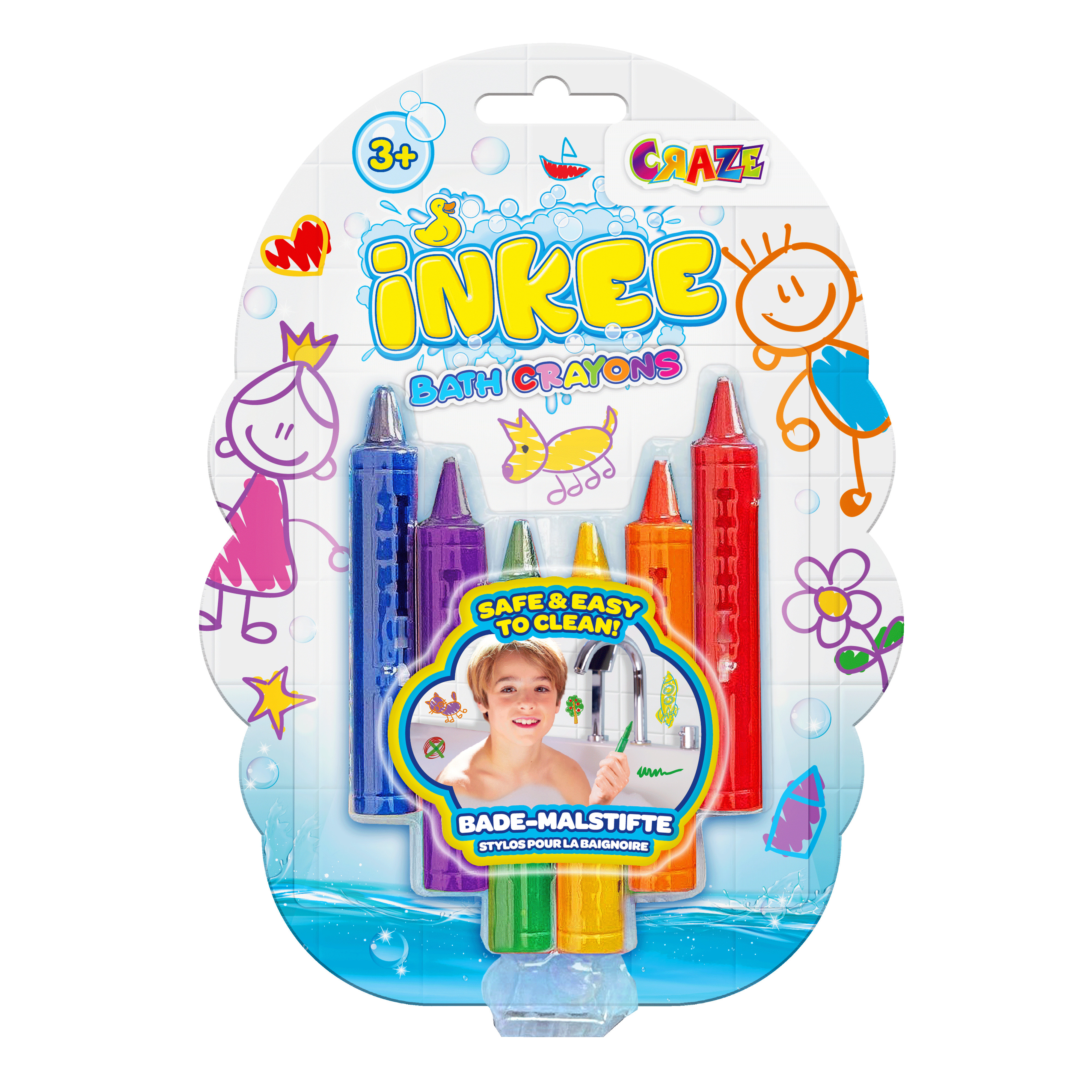 INKEE - Bade-Malstifte 6pcs