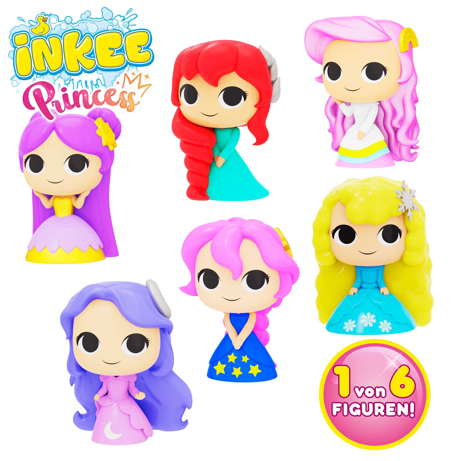 INKEE - Princess-Figur Überraschungs-Badekugel