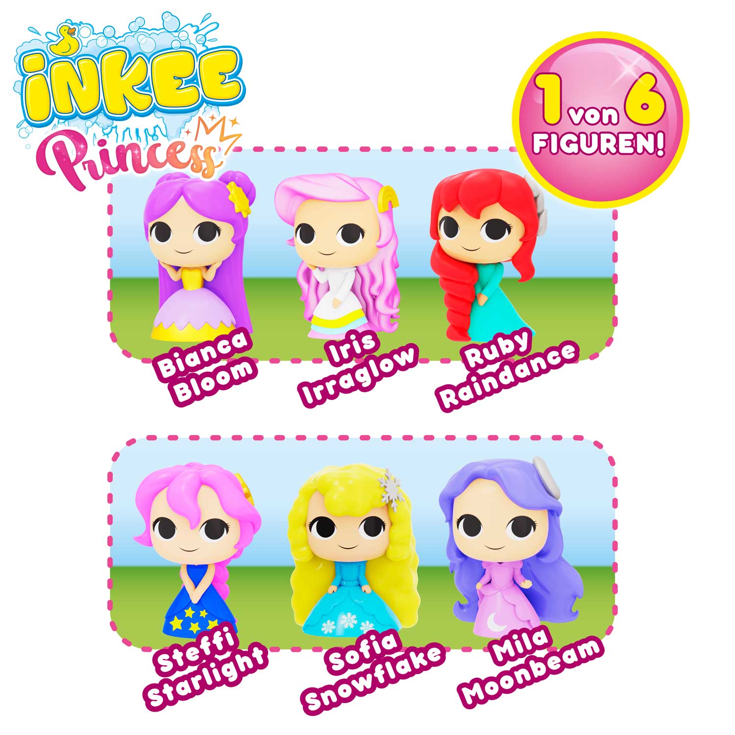 INKEE - Princess-Figur Überraschungs-Badekugel
