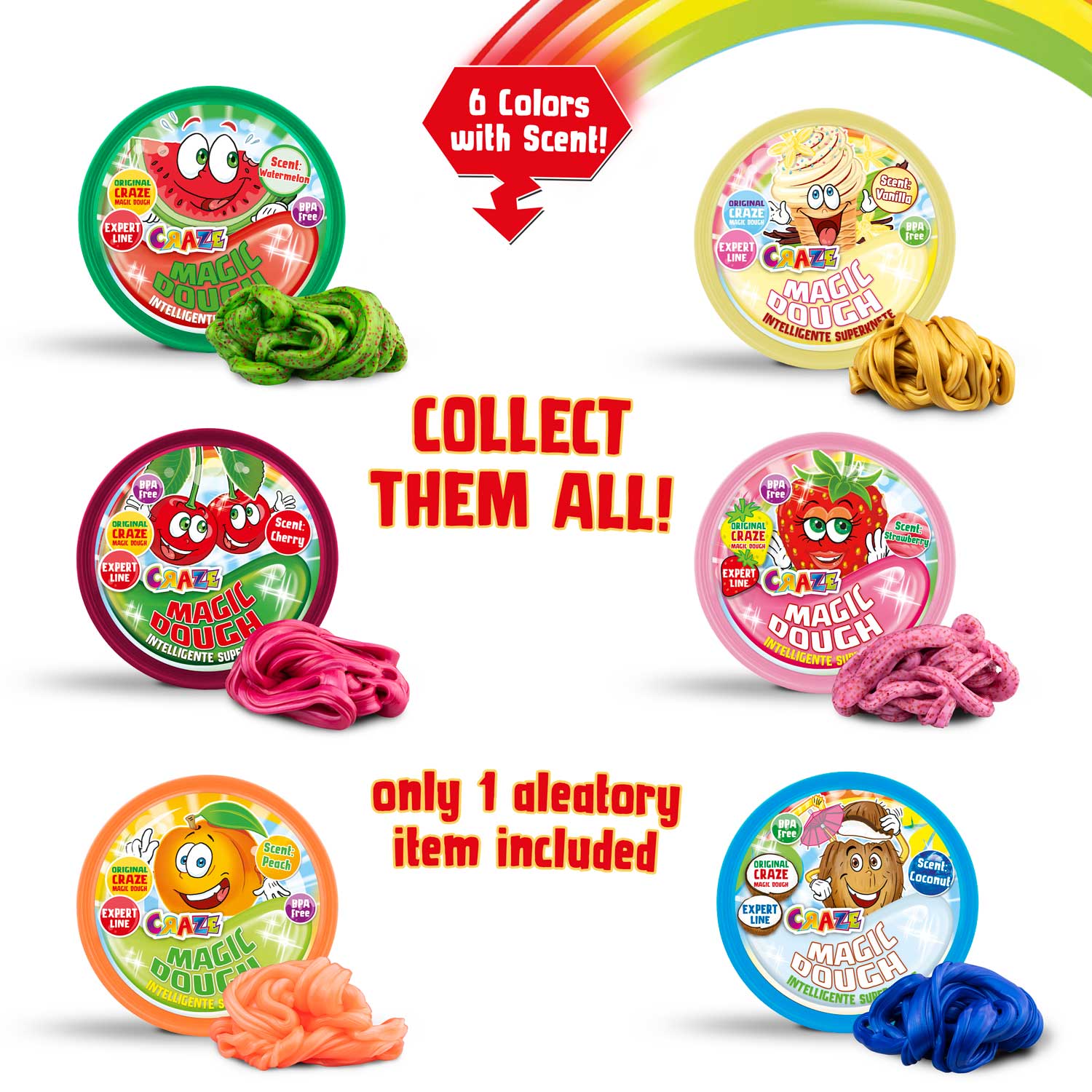 Magic Dough CRAZE Intelligente Superknete für Kinder Kinderknete Intelligent Putty 70 g Transparent Children's Clay, Liquid Glass 35276 Magic Dough CRAZE Intelligente Superknete für Kinder Kinderknete Intelligent Putty 70 g Transparent Children's Clay, Liquid Glass 35276