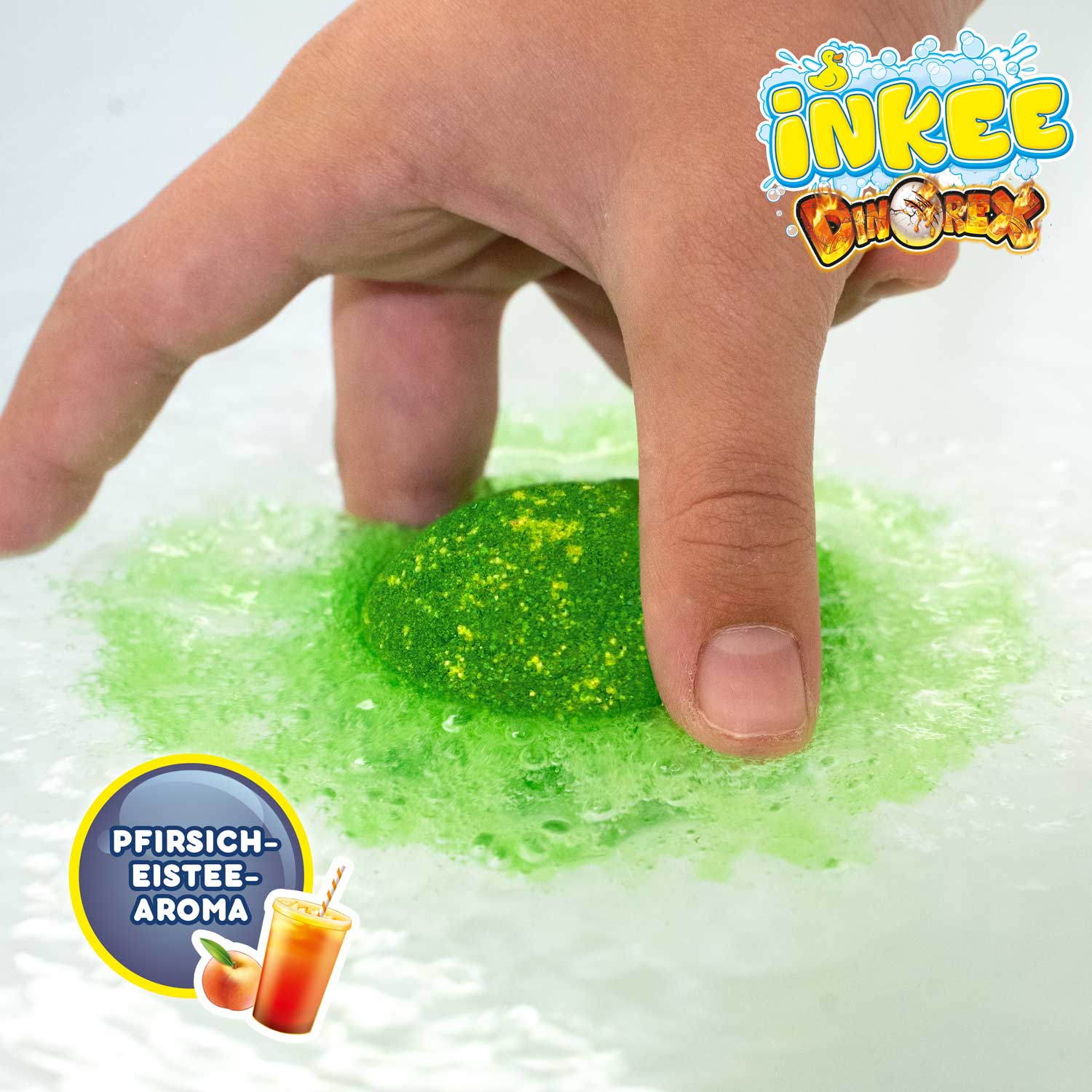 INKEE - Dino Überraschungs-Badekugel