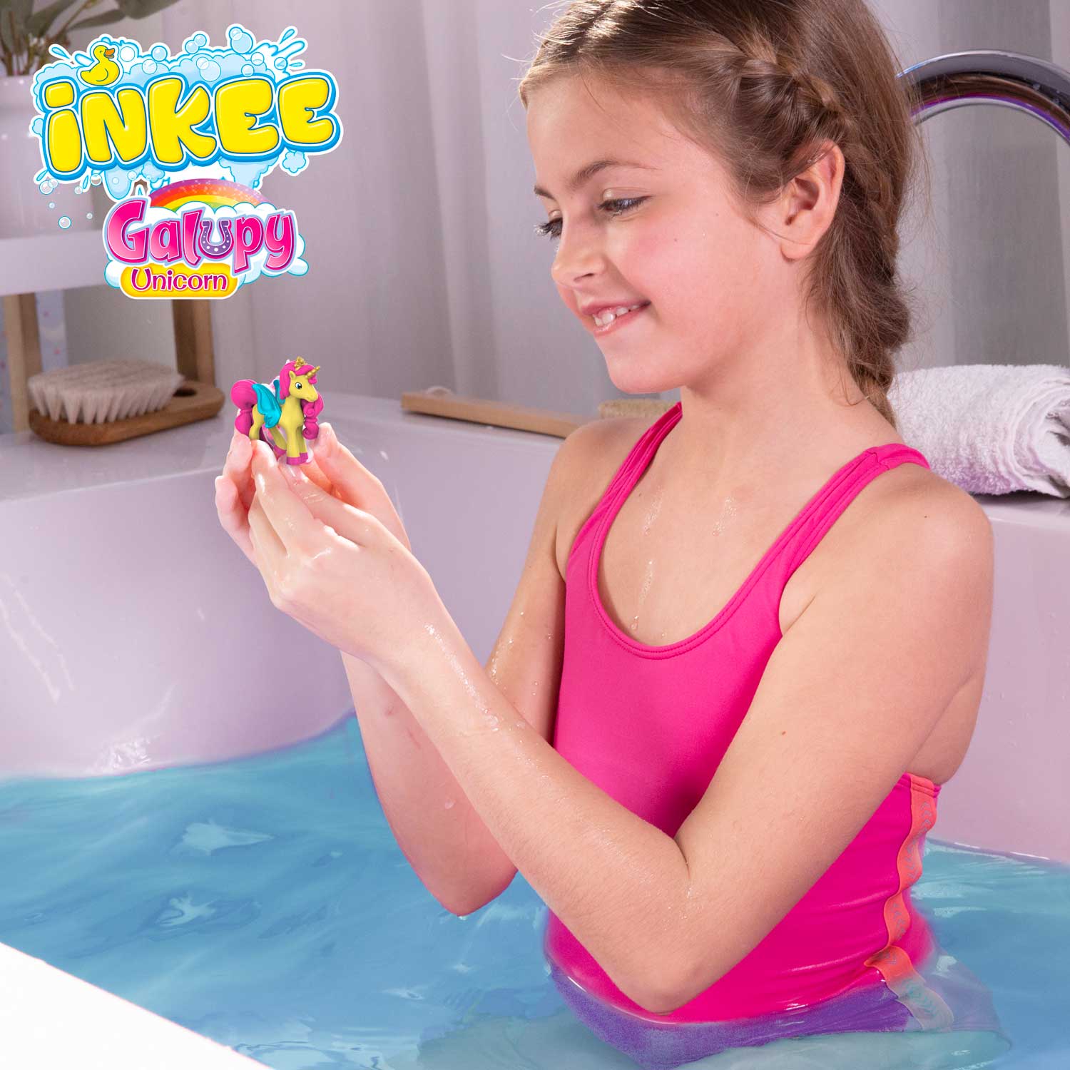 INKEE - Galupy Unicorn Überraschungs-Badekugel