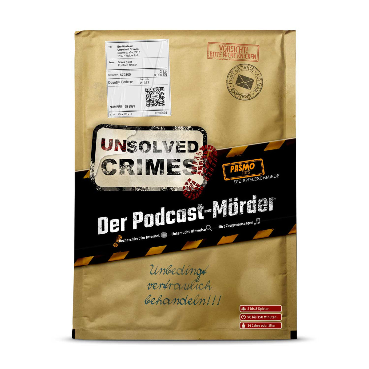 UNSOLVED CRIMES – Der Podcast Mörder | Realistisches True Crime Krimispiel & Detektivspiel für Zuhause