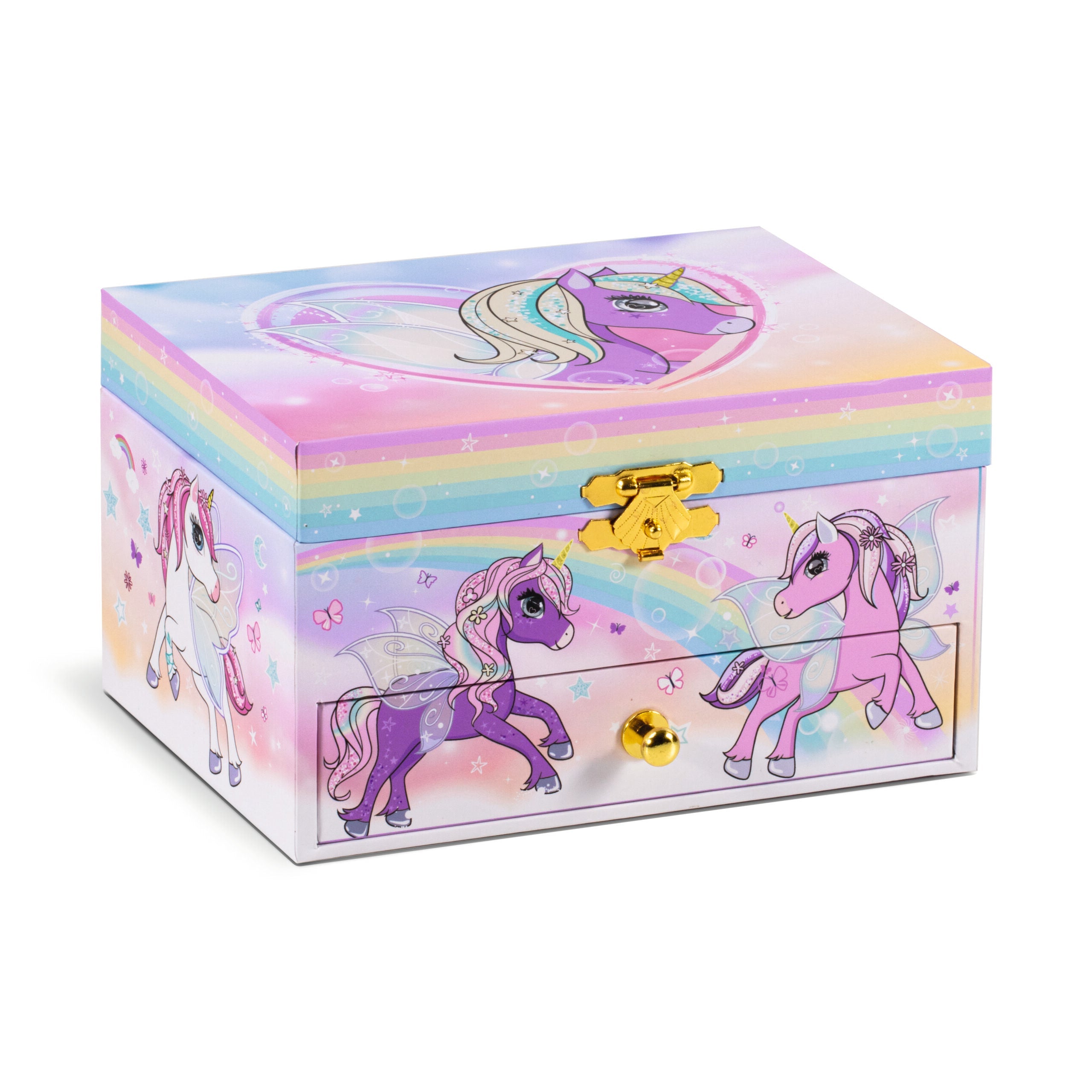 Unicorn children's jewelry box with music box – CRAZE TOYS