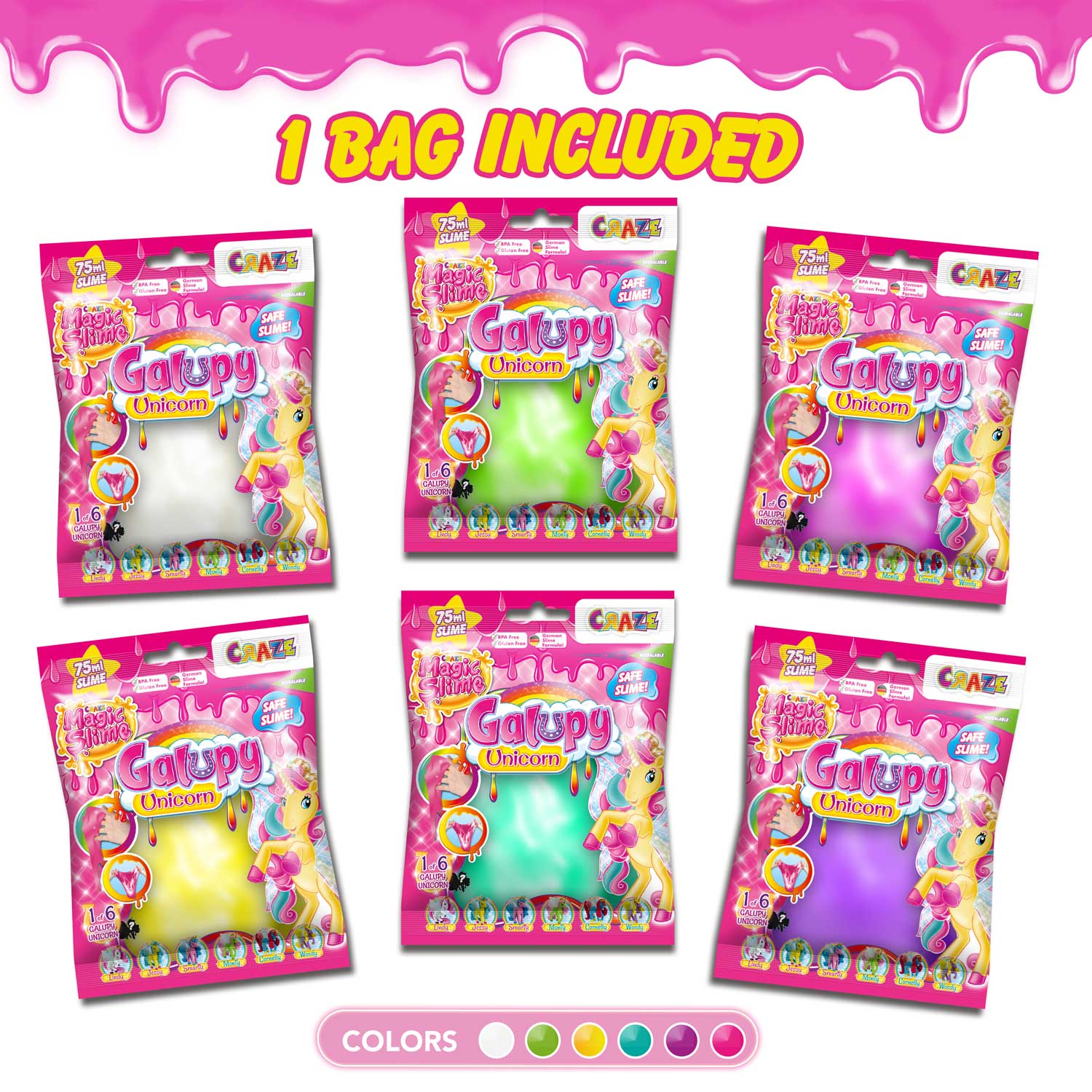 MAGIC SLIME - Bag Surprise Galupy Unicorn