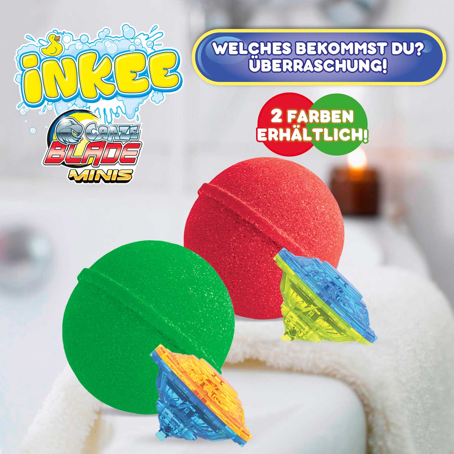 INKEE - Blade Überraschungs-Badekugel