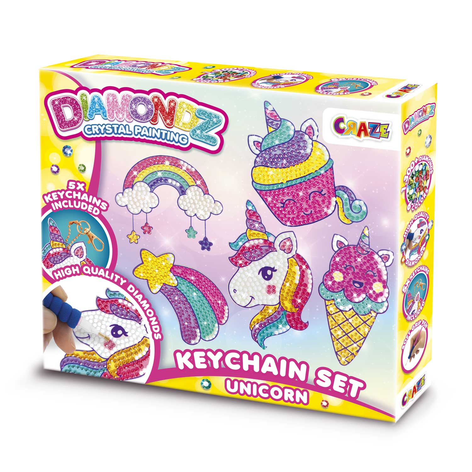 DIAMONDZ - Unicorn Keychain Set – CRAZE TOYS