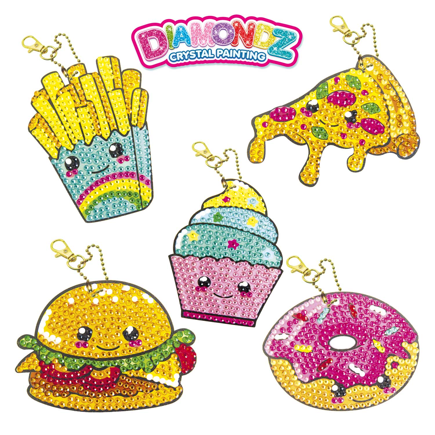 DIAMONDZ - Keychain Set Snacks – CRAZE TOYS
