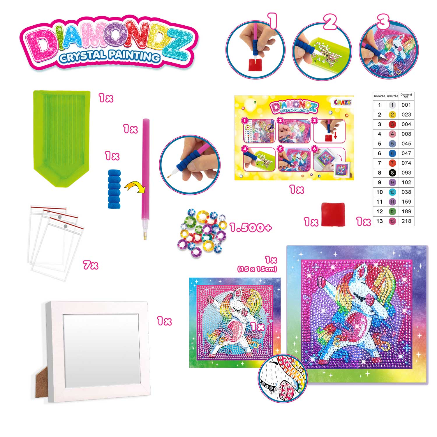 DIAMONDZ - Anfänger Set Einhorn
