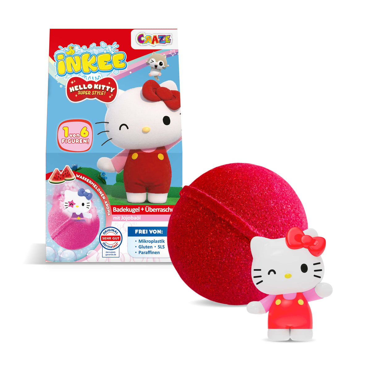 INKEE - Hello Kitty Überraschungs-Badekugel