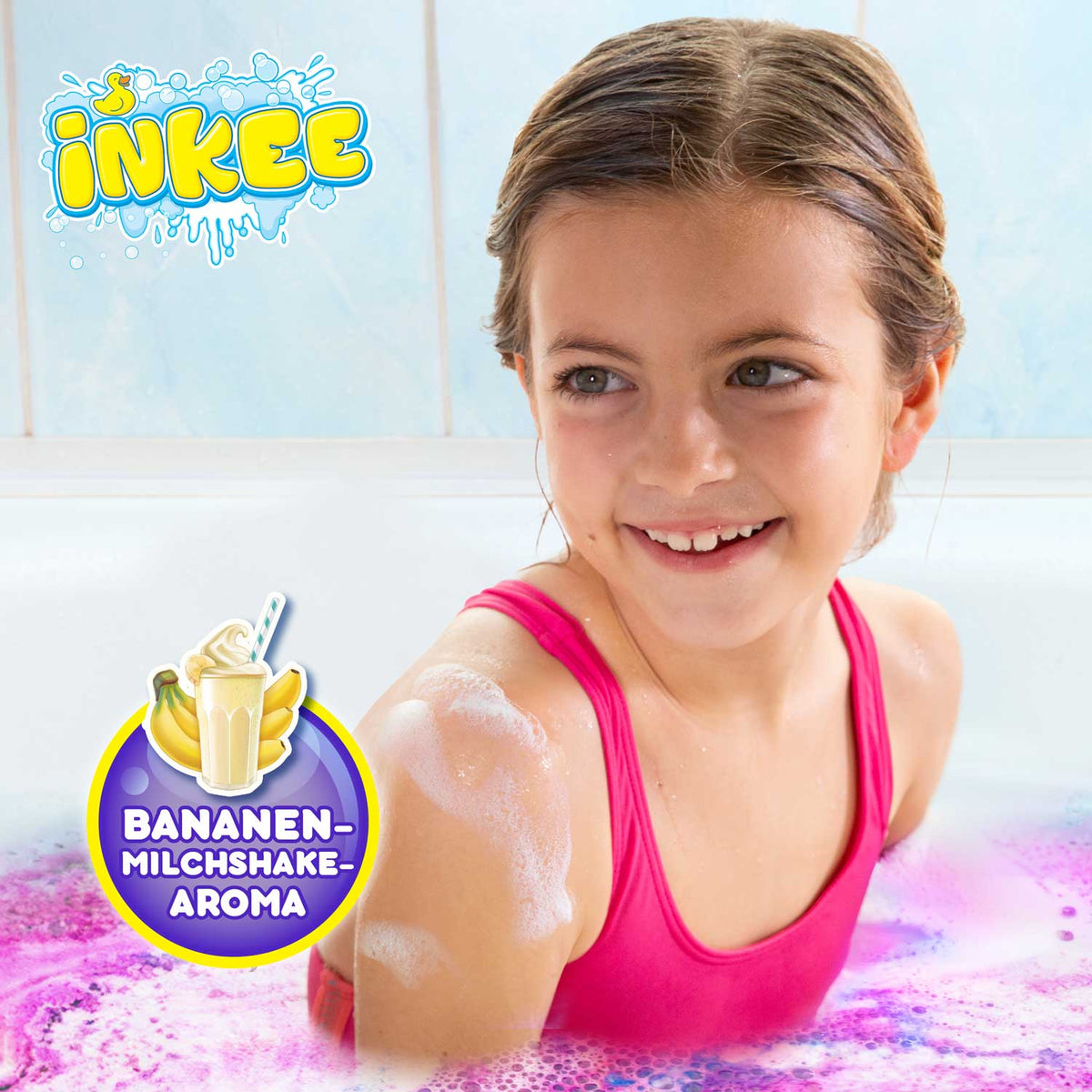 INKEE Mini Slime de Bain Pack de 4 - Poudre Slime Enfant avec vitamine E - Bain gluant coloré & parfumé INKEE Mini Slime de Bain Pack de 4 - Poudre Slime Enfant avec vitamine E - Bain gluant coloré & parfumé
