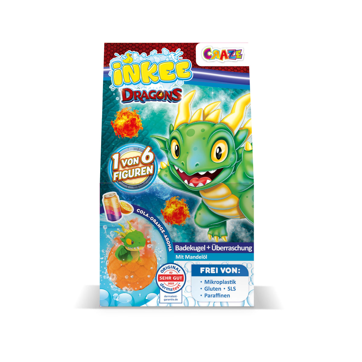 INKEE - Dragons Überraschungs-Badekugel
