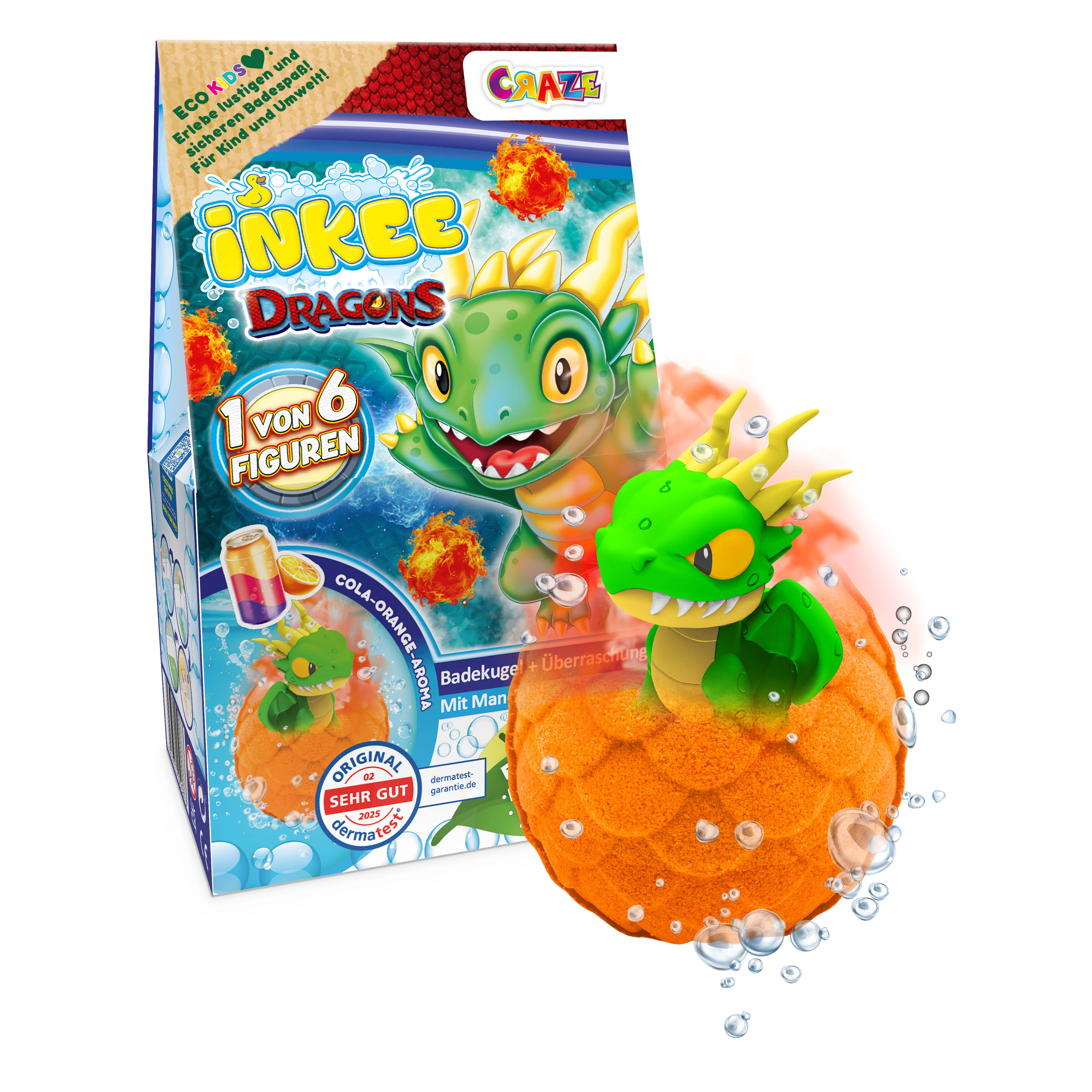 INKEE - Dragons Überraschungs-Badekugel