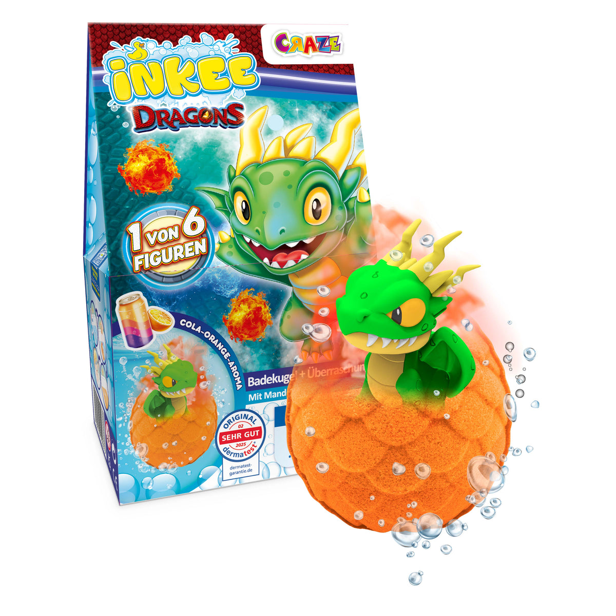 INKEE - Dragons Überraschungs-Badekugel