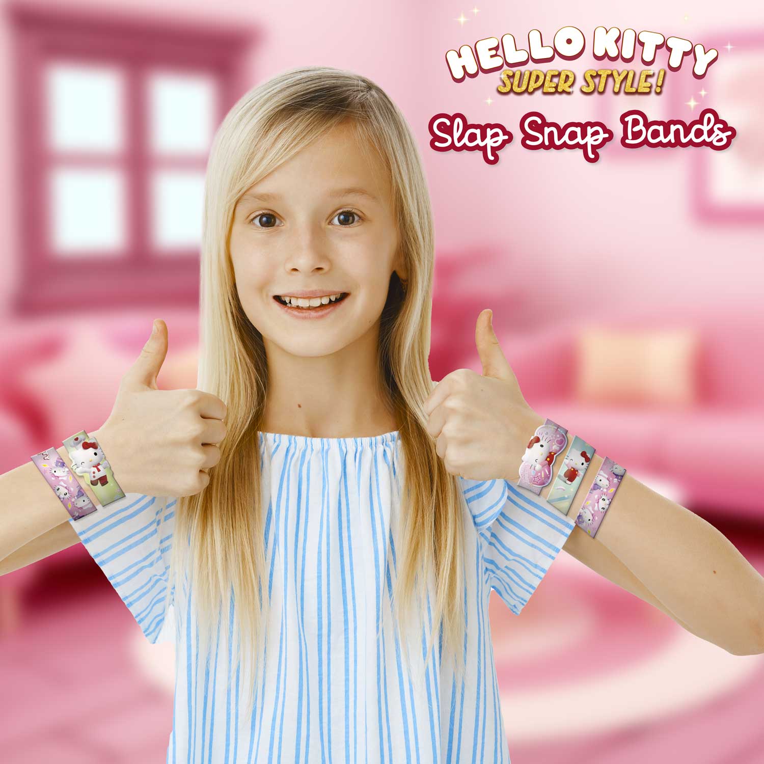 SLAP SNAP BANDS - Hello Kitty