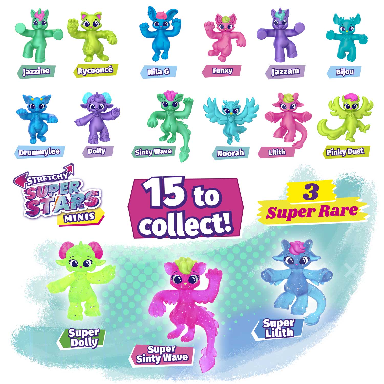STRETCHY SUPERSTARS - Minis Multipack Fun