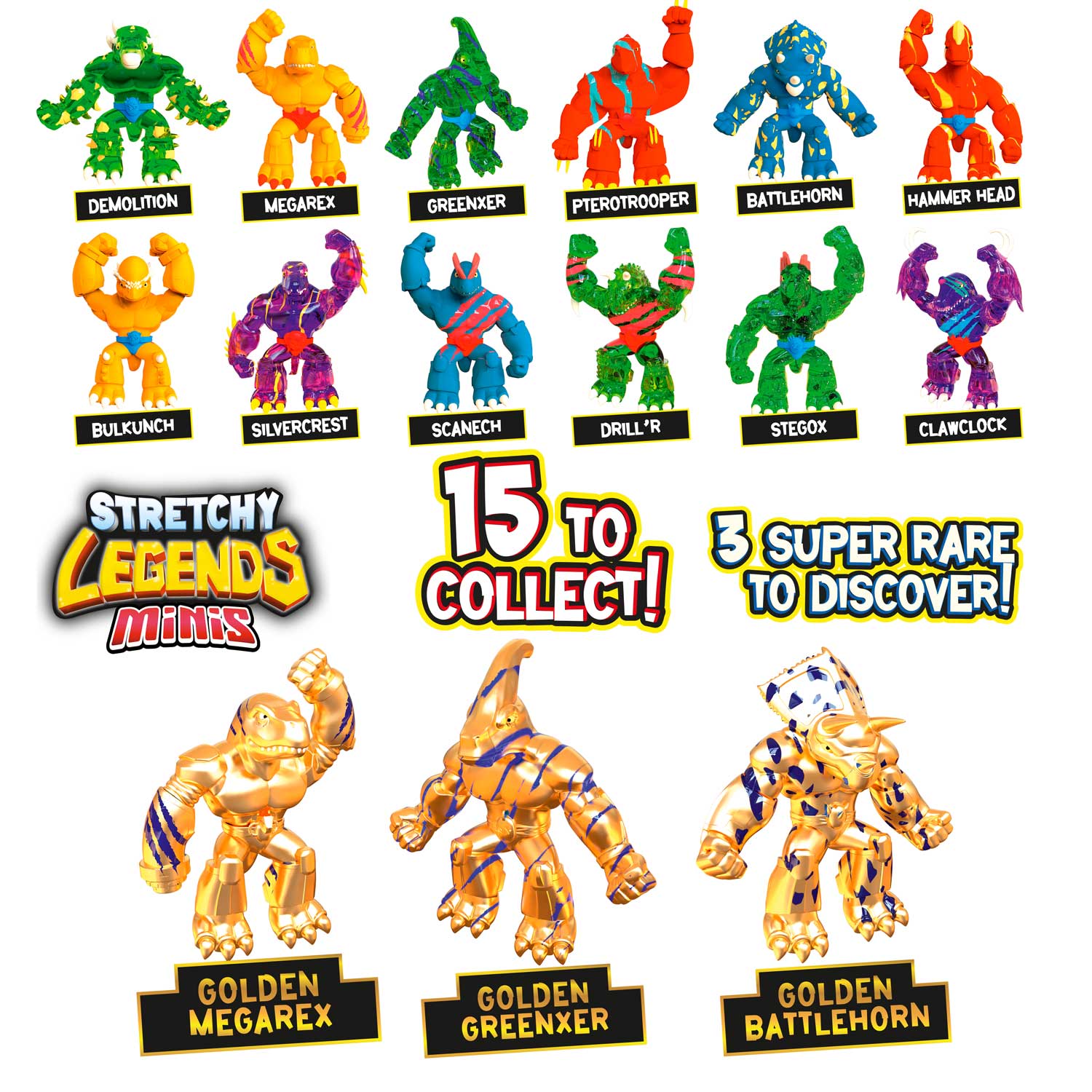 STRETCHY LEGENDS - Minis Multipack Battle – CRAZE TOYS