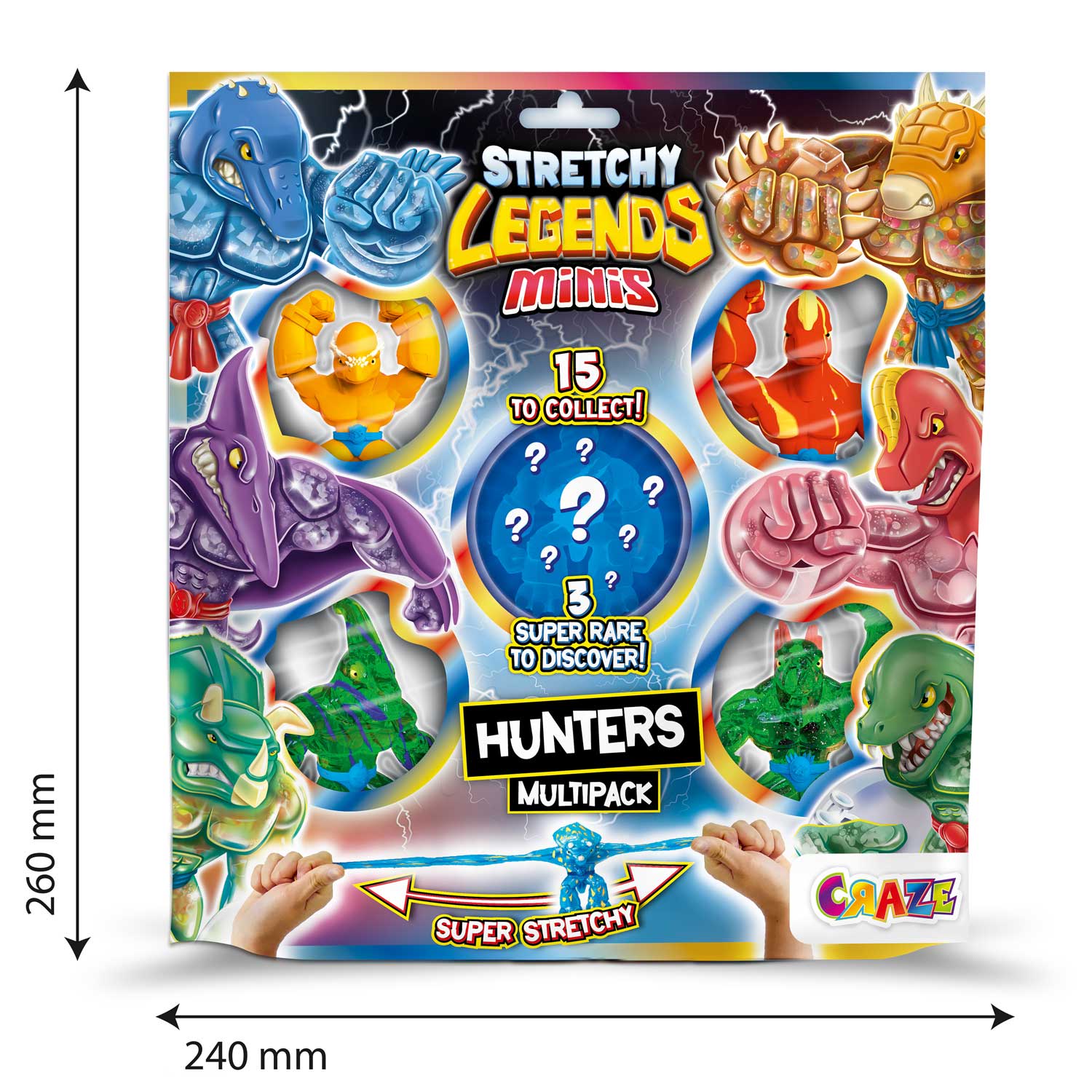 STRETCHY LEGENDS - Minis Multipack Hunters – CRAZE TOYS