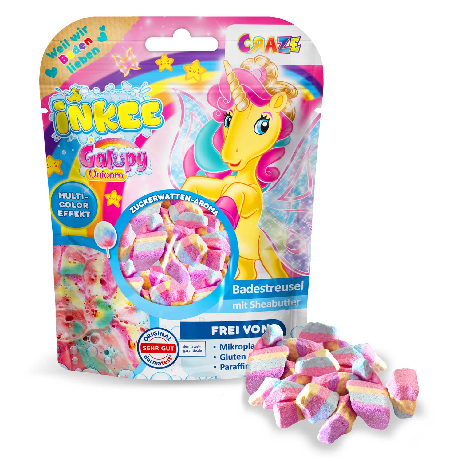 INKEE - Badestreusel Galupy Unicorn
