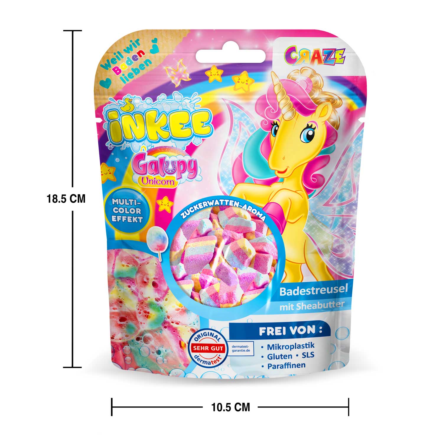 INKEE - Badestreusel Galupy Unicorn
