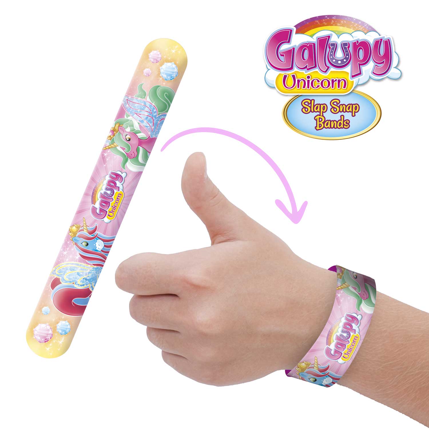 SLAP SNAP BANDS - Galupy Unicorn – CRAZE TOYS