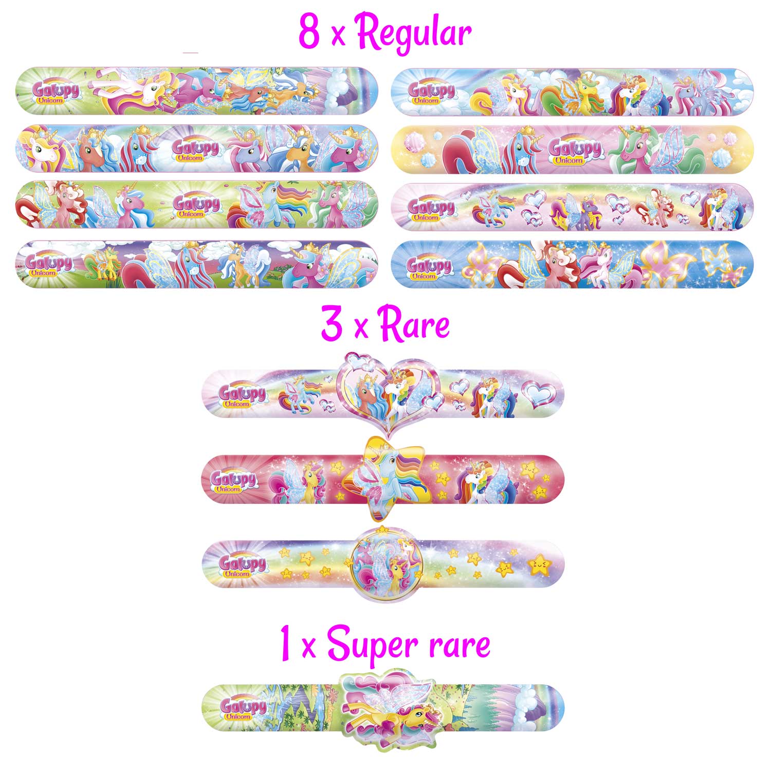 SLAP SNAP BANDS - Galupy Unicorn – CRAZE TOYS