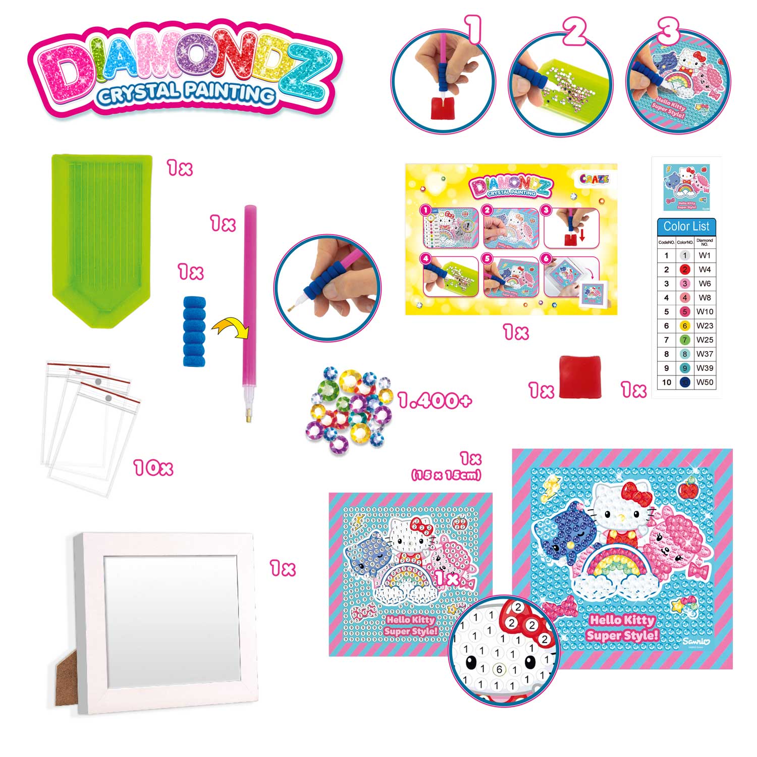 DIAMONDZ - HELLO KITTY Anfänger Set