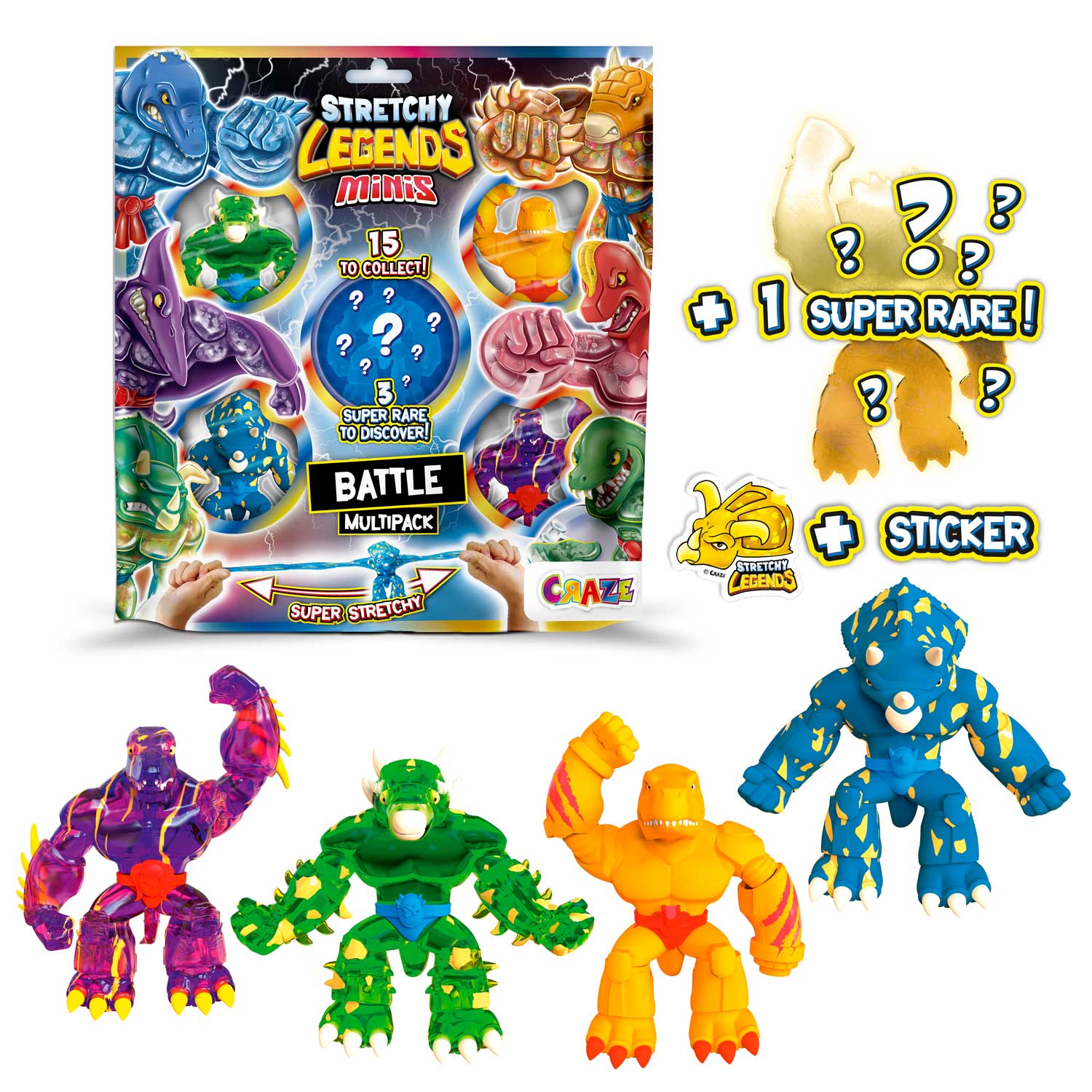 STRETCHY LEGENDS - Minis Multipack Battle – CRAZE TOYS