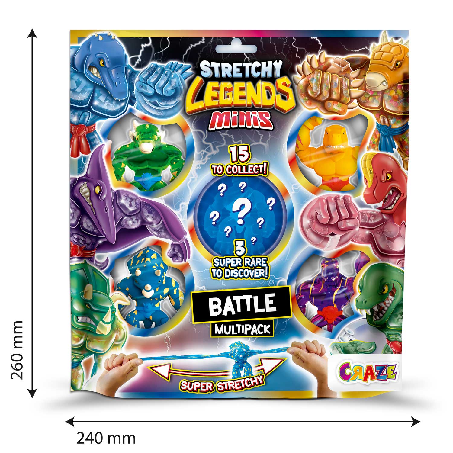 STRETCHY LEGENDS - Minis Multipack Battle – CRAZE TOYS