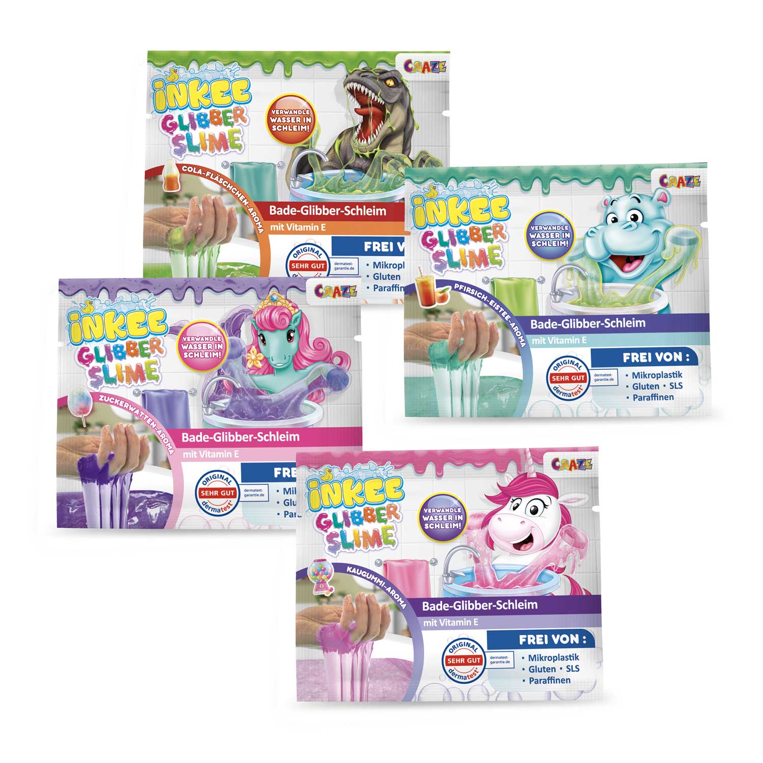 INKEE - Bade-Glibber-Schleim Mini (gemischt)