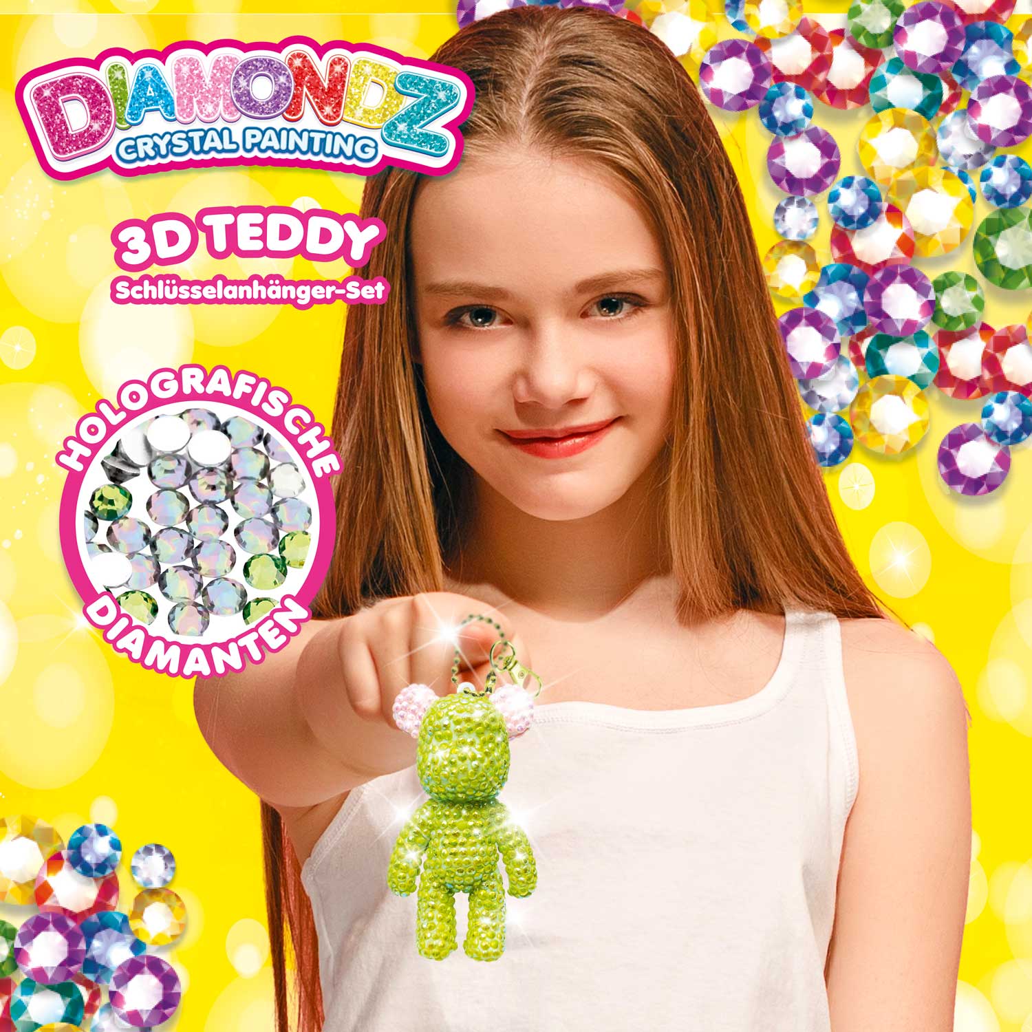 DIAMONDZ - Schlüsselanhänger Set Teddybär