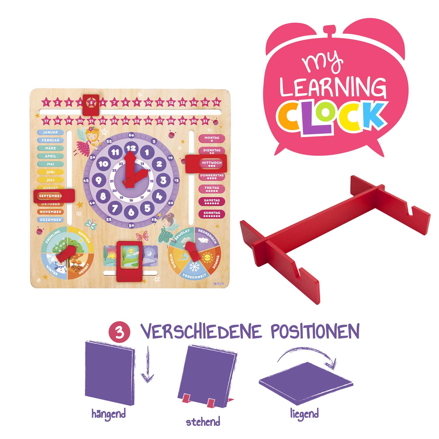 MY LEARNING CLOCK - Prinzessin