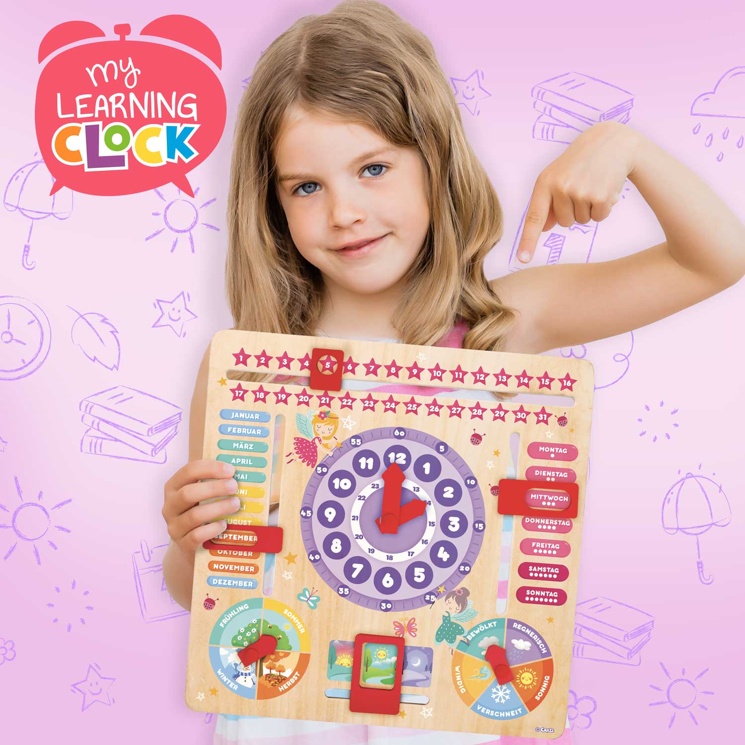 MY LEARNING CLOCK - Prinzessin