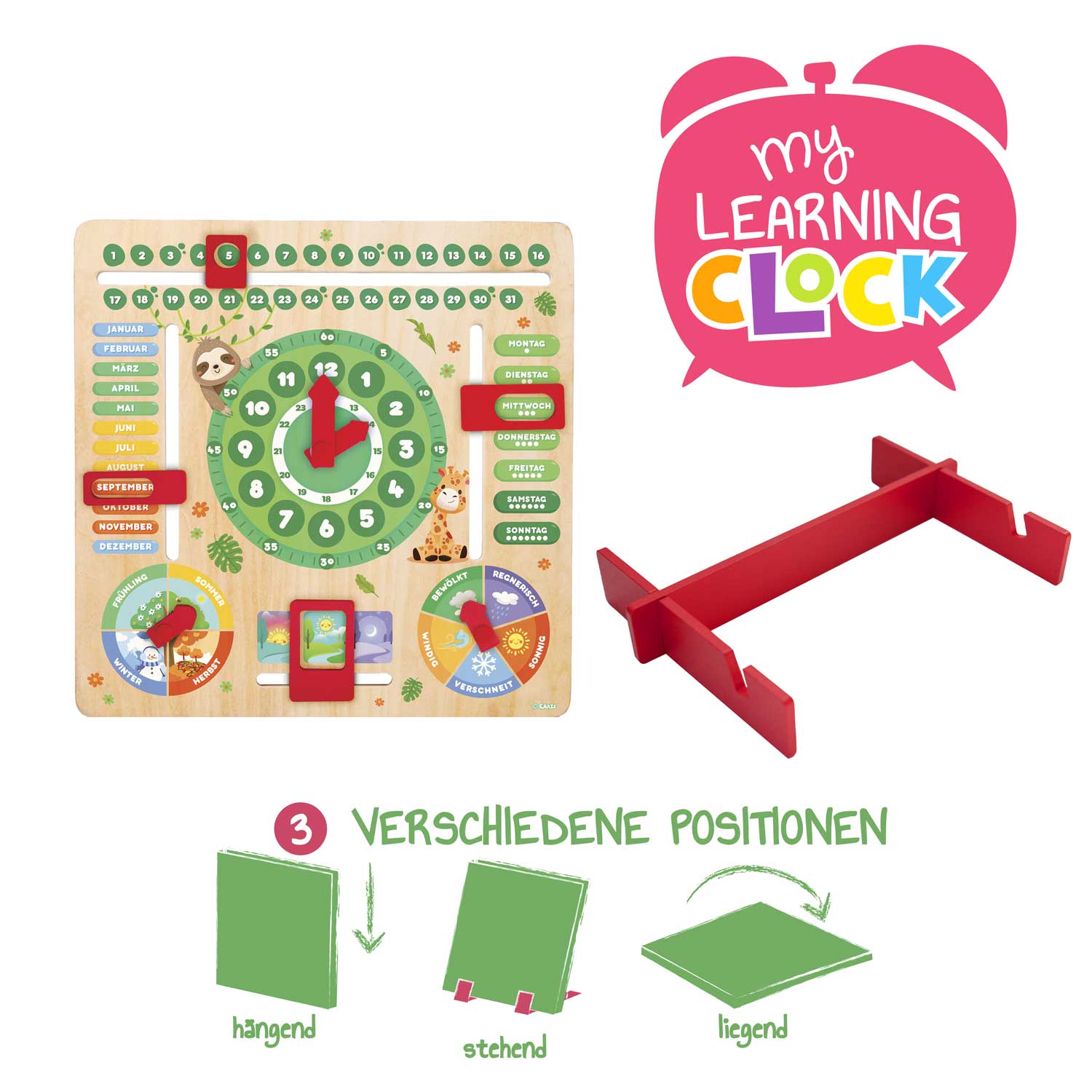 MY LEARNING CLOCK - Tiere