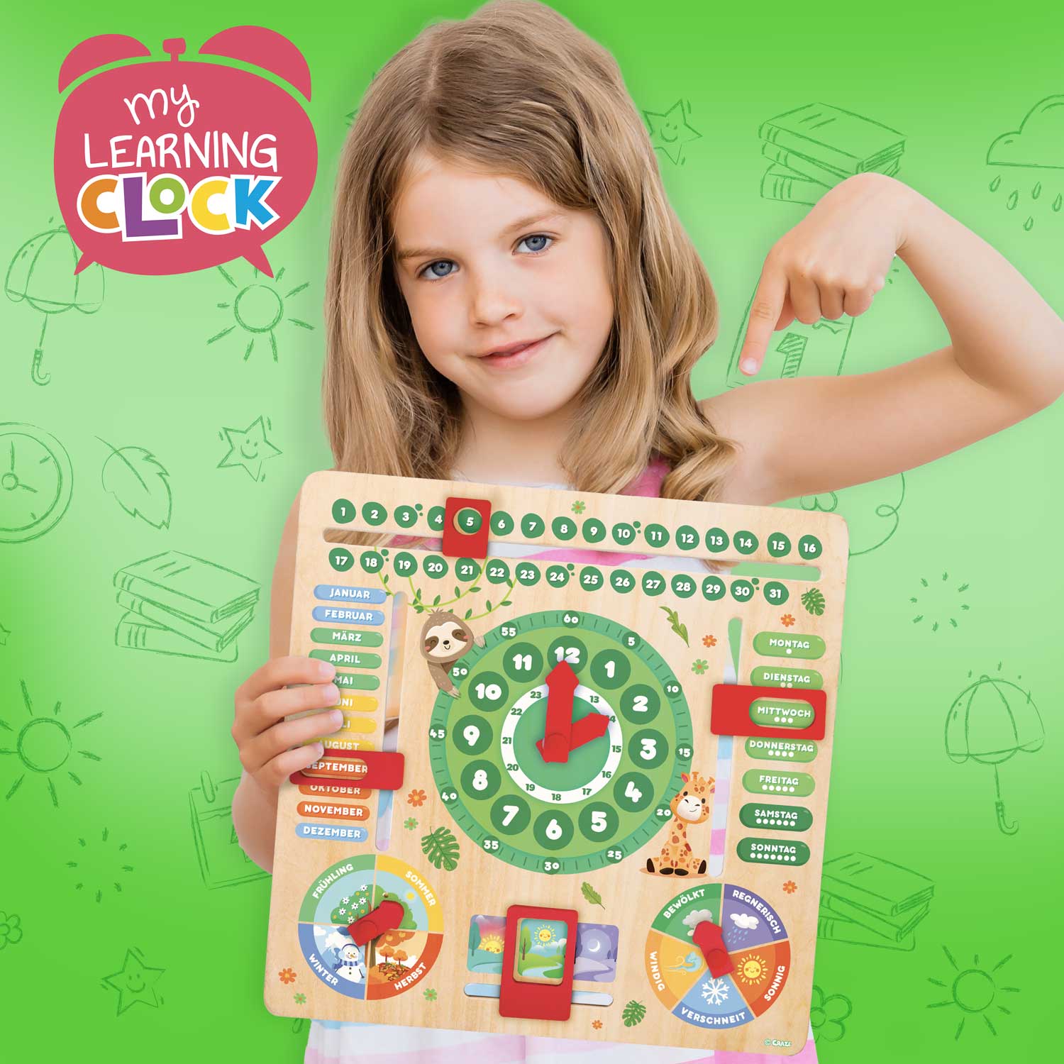 MY LEARNING CLOCK - Tiere