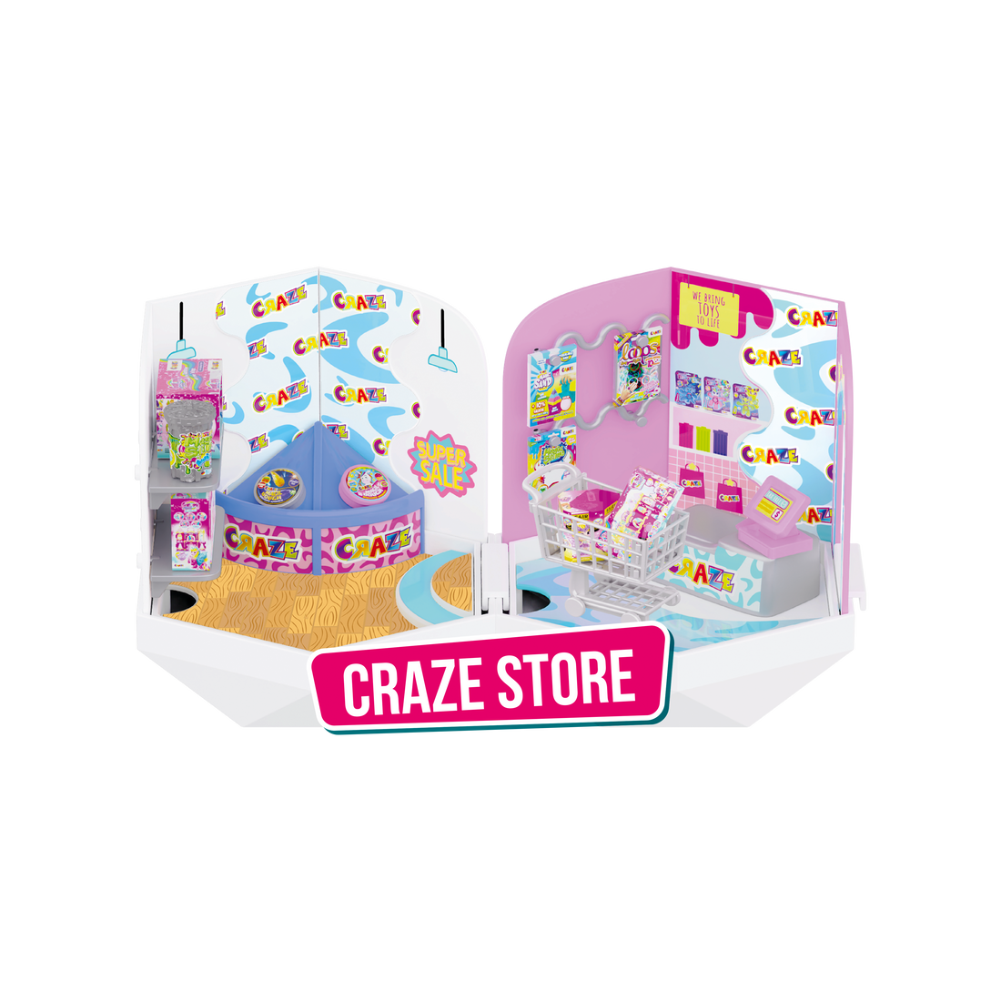 Craze Mini Mart Mix - Mini Casa de Muñecas Coleccionable con Accesorios Craze Mini Mart Mix - Mini Casa de Muñecas Coleccionable con Accesorios