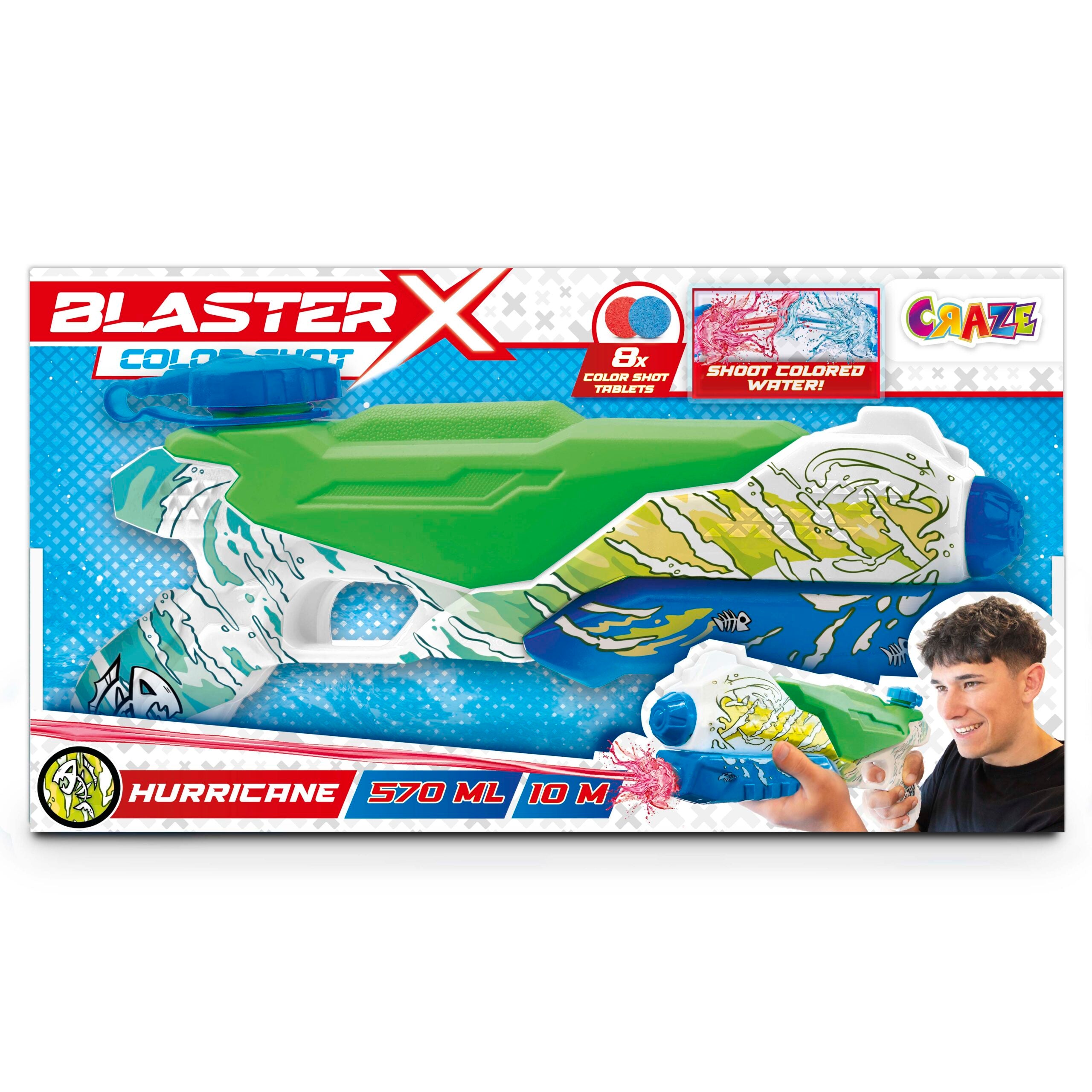 BLASTER-X - Wasserpistolen Large (gemischt)