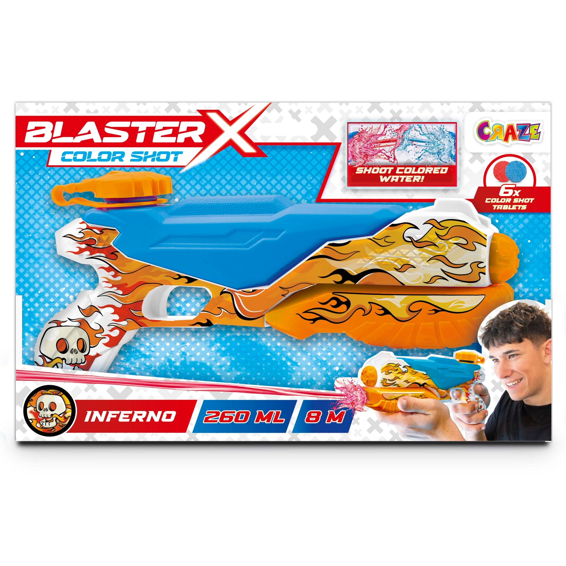 BLASTER-X Water pistols medium (mixed) – CRAZE TOYS