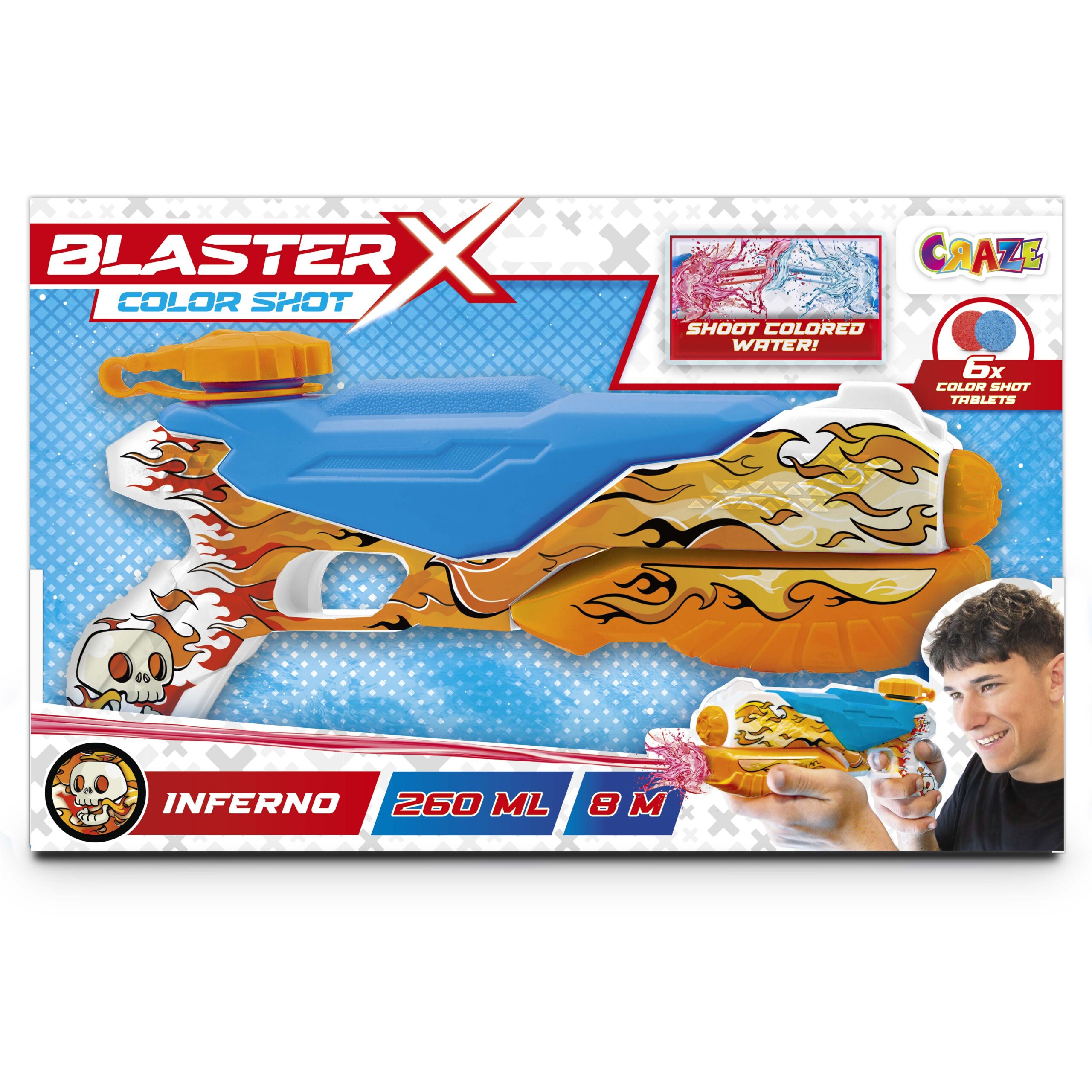 BLASTER-X - Wasserpistolen Medium (gemischt)