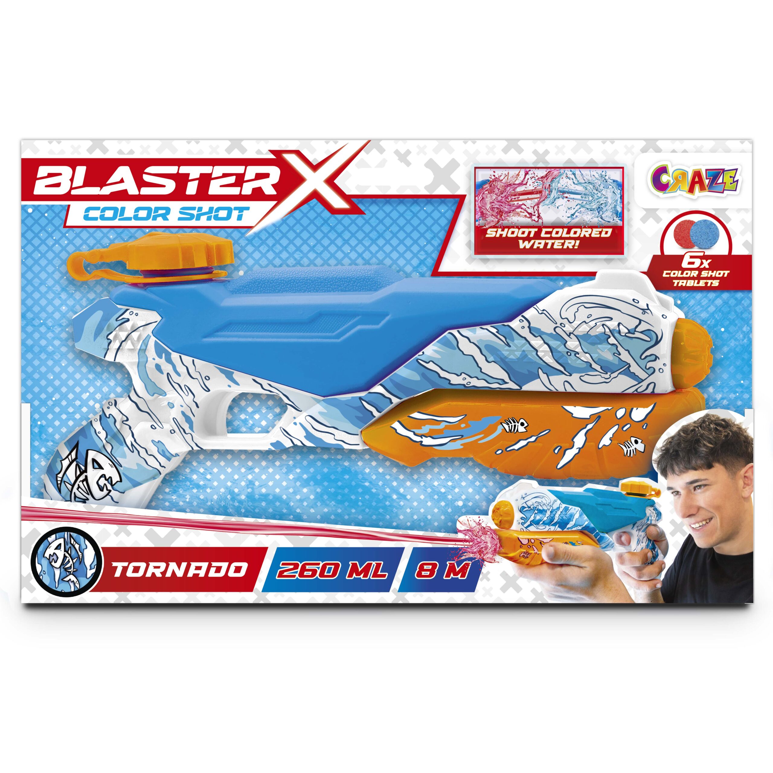 BLASTER-X - Wasserpistolen Medium (gemischt) – CRAZE TOYS